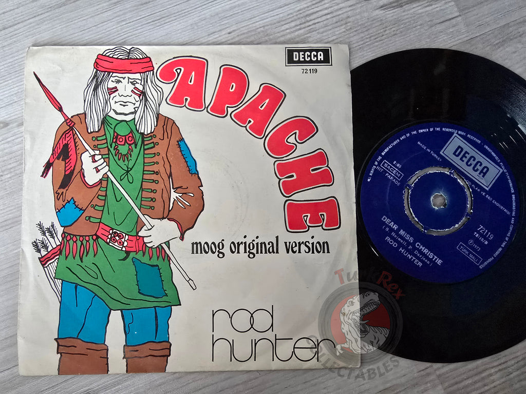 Rod Hunter – Apache 7" Turkish Pressing Vinyl Turkey Edition