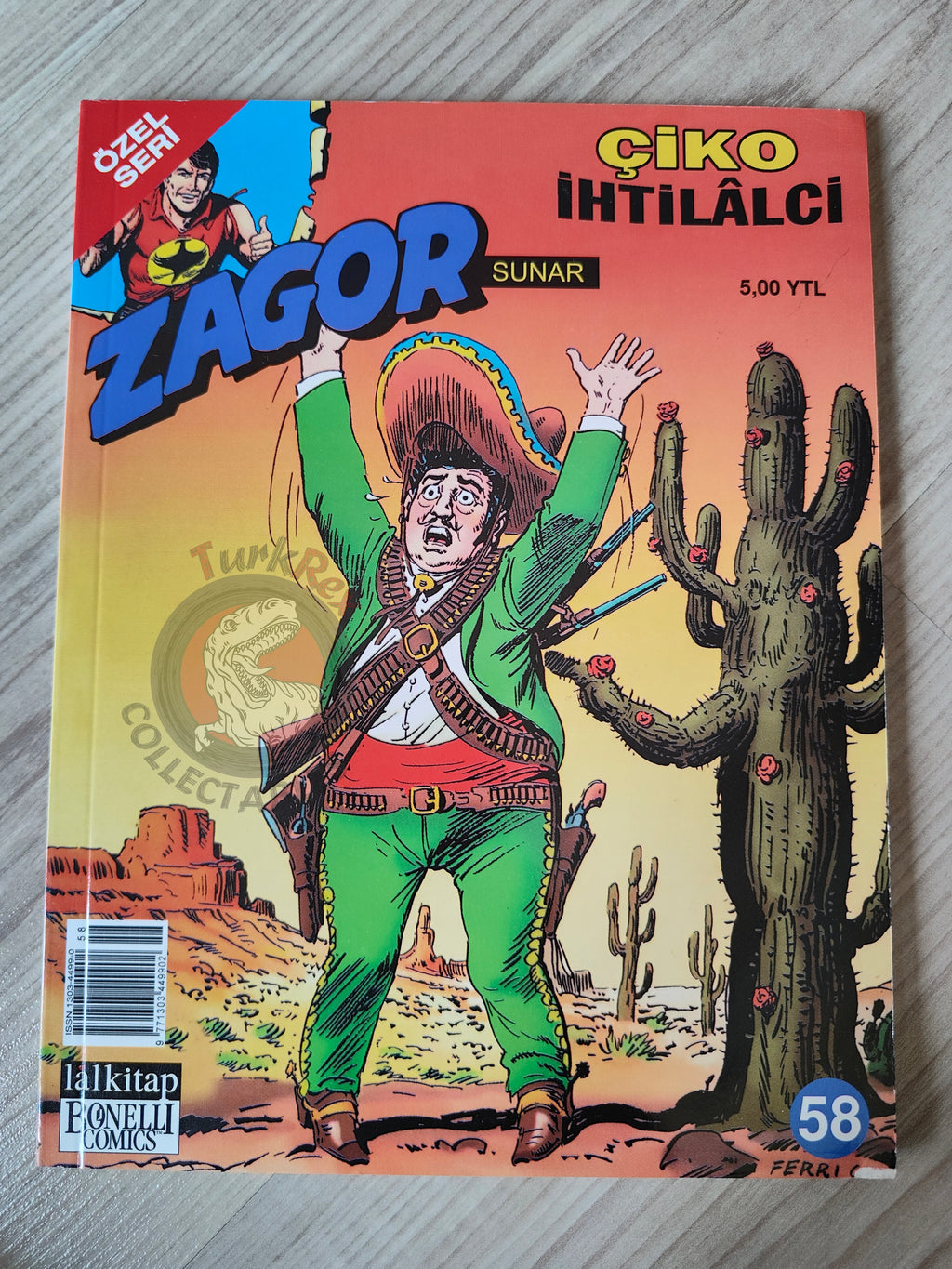 Zagor Cico #58 2007 Cico Rivoluzionario Turkish Comic Turkey #26