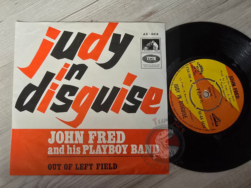 John Fred And His Playboy Band – Judy In Disguise 7" Turkish Pressing Vinyl Turkey Edition