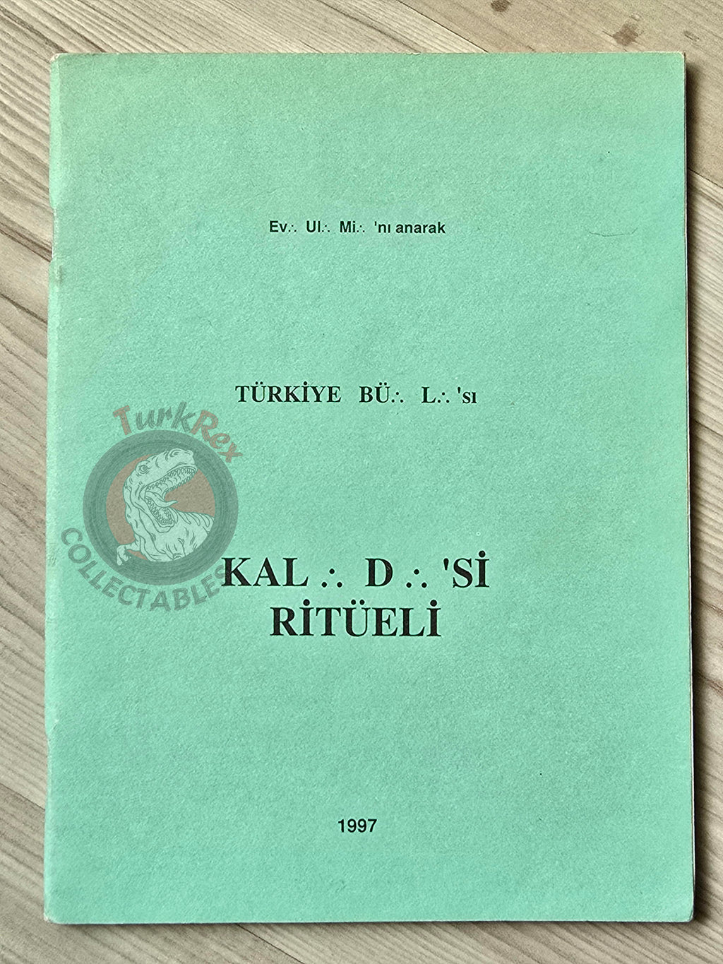 Turkish Freemasonry 2nd Degree Ritual Fellow Craft 1992 Booklet Masonic Masons of Turkey Signed