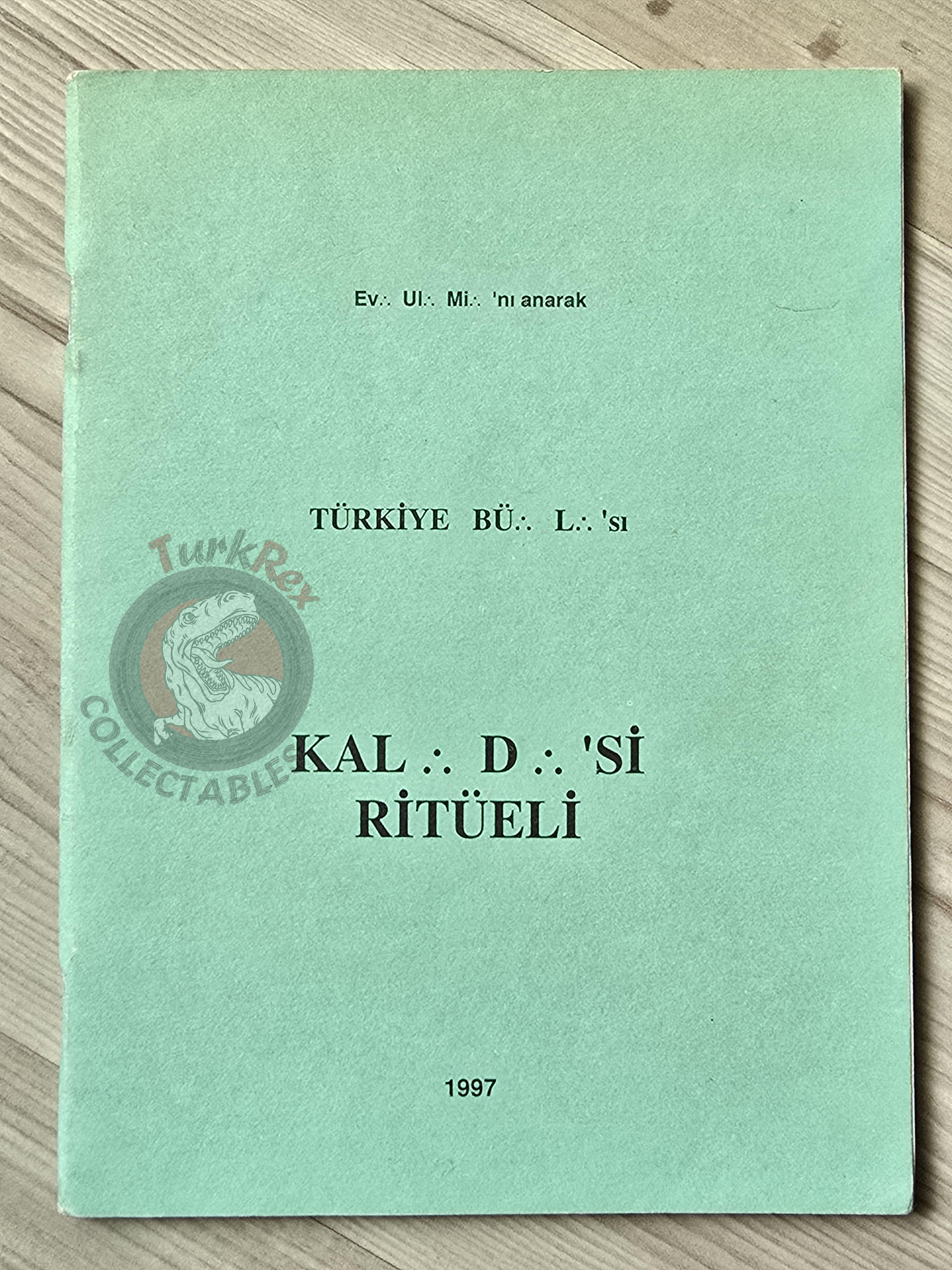 Turkish Freemasonry 2nd Degree Ritual Fellow Craft 1992 Booklet Masonic Masons of Turkey Signed