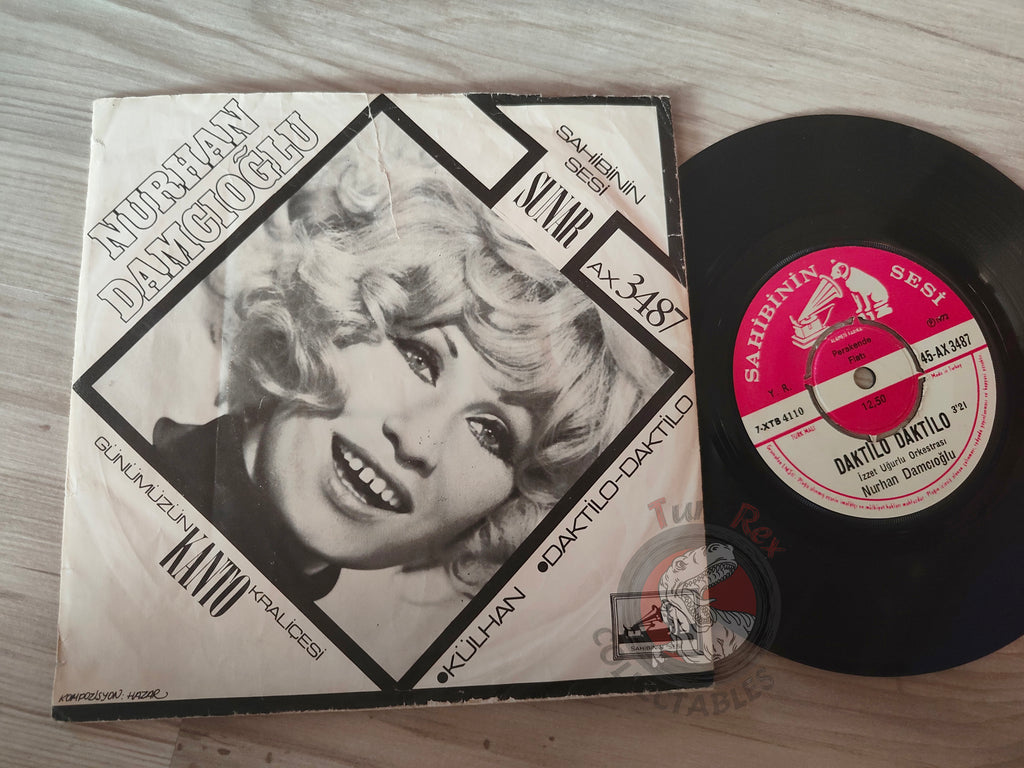 Nurhan Damcıoğlu – Daktilo Daktilo 7" Turkish Pressing Vinyl Turkey Edition