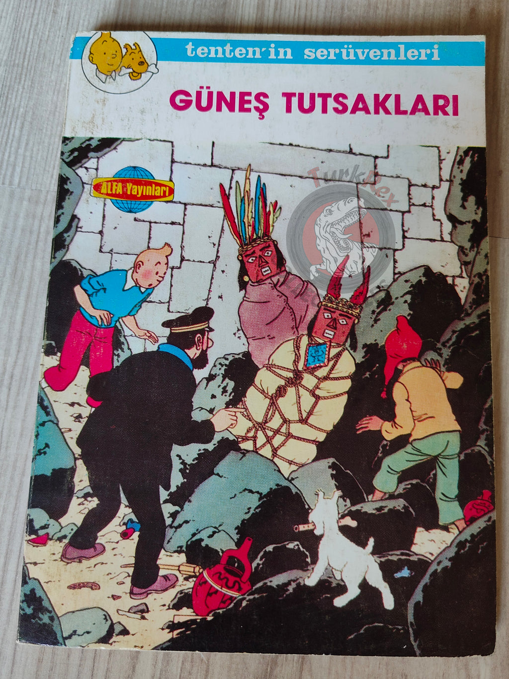 Tintin – Prisoners of the Sun mid 1980s Turkish Edition Comic Turkey 1