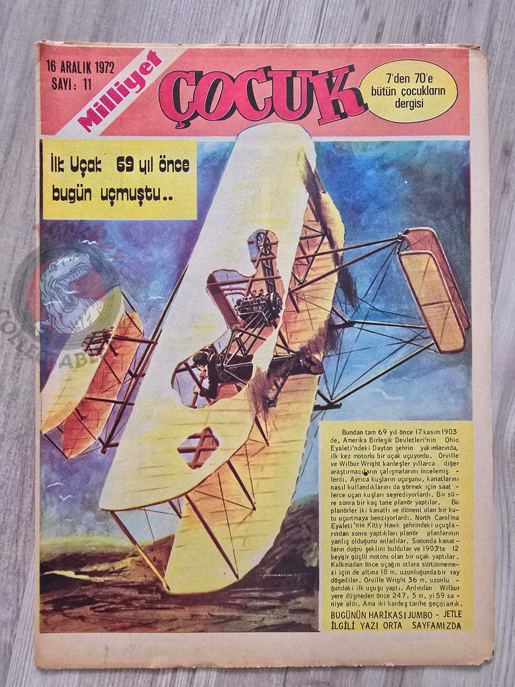 Milliyet Çocuk #11 1972 Turkish Comic Mag Turkey Tintin Jim Lacy Il Colonnello Caster’Bum
