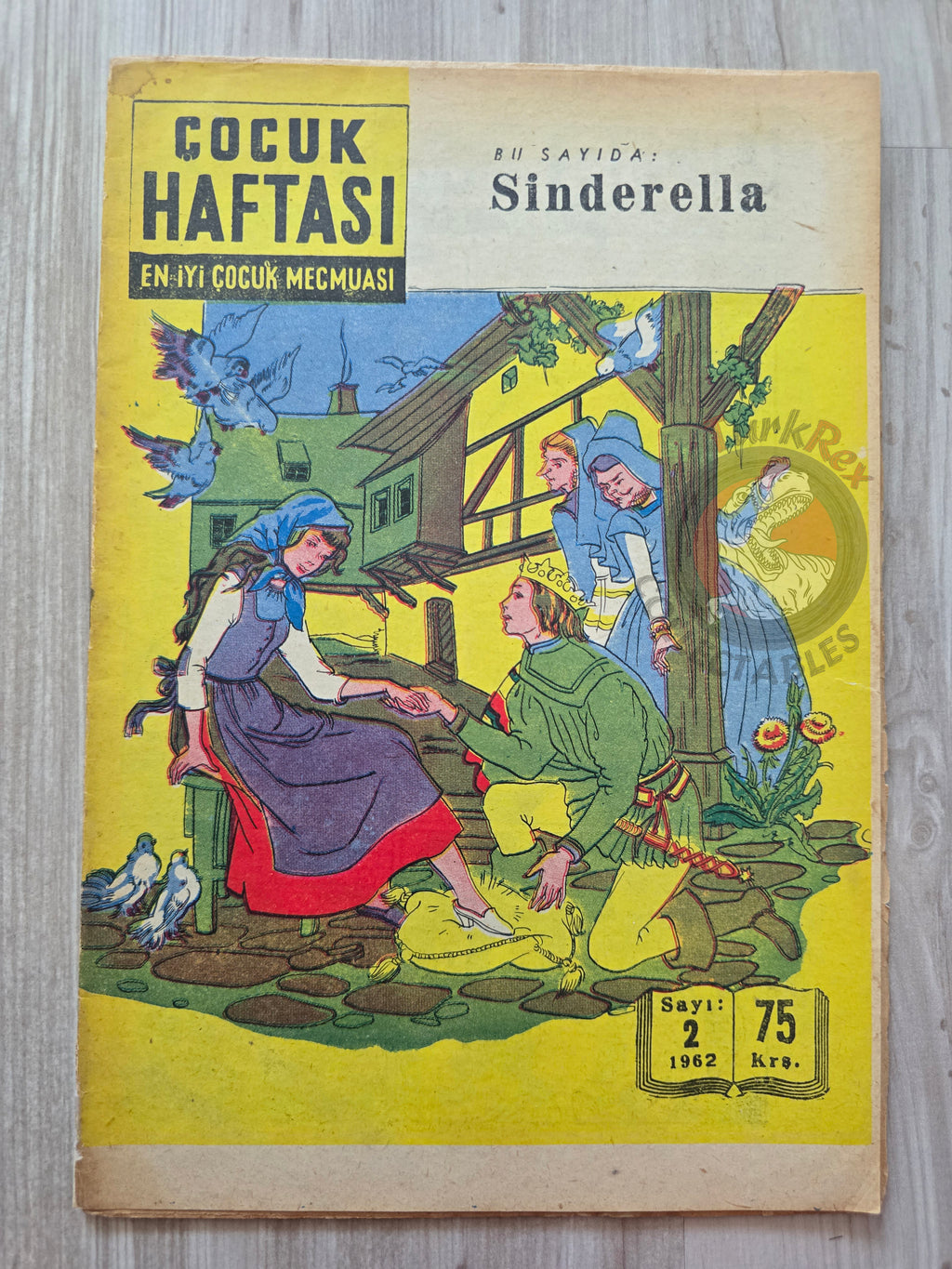 Çocuk Haftası Magazine 1962 Cinderella Turkish Comic Turkey