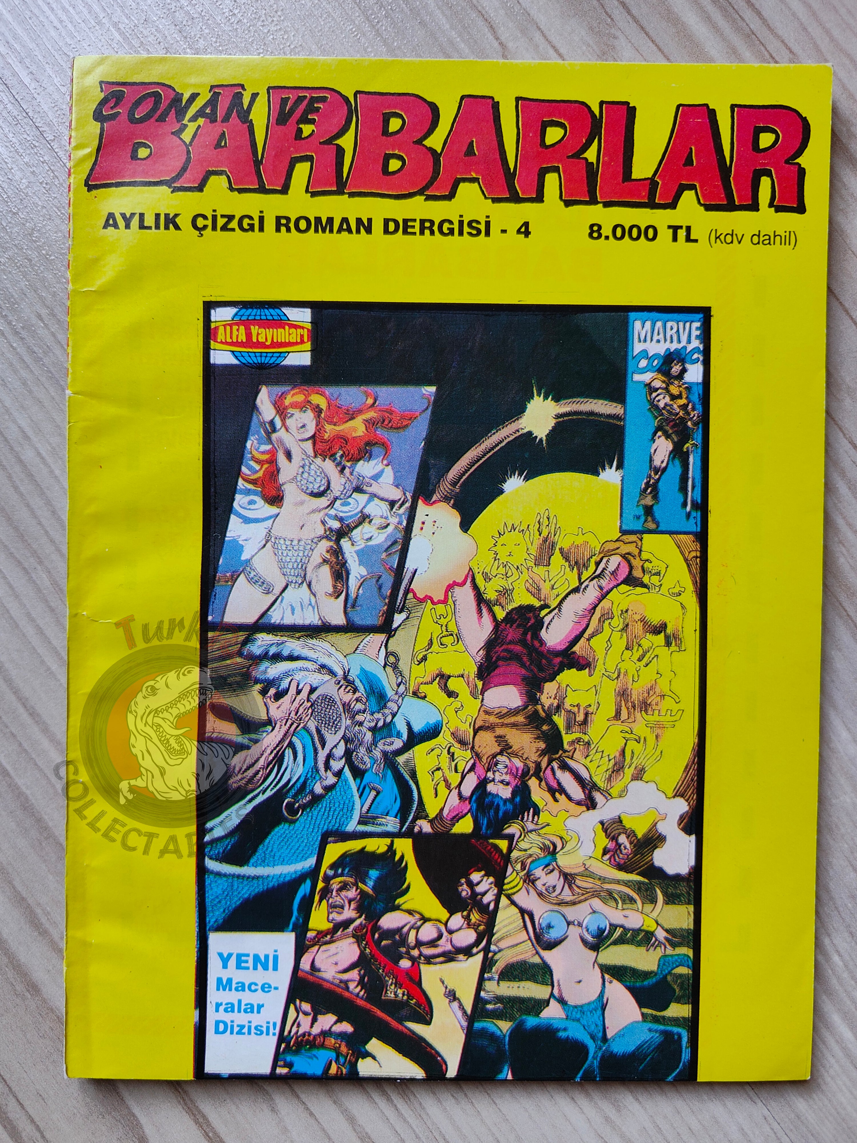 Conan ve Barbarlar #4 1994 Red Sonja & King Kull Turkish Comic Turkey