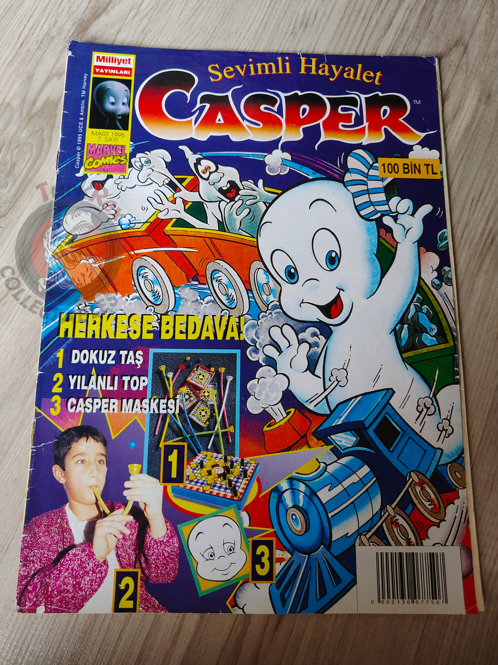 Casper the Friendly Ghost Magazine – Issue #7 1996 Turkish Comic Turkey