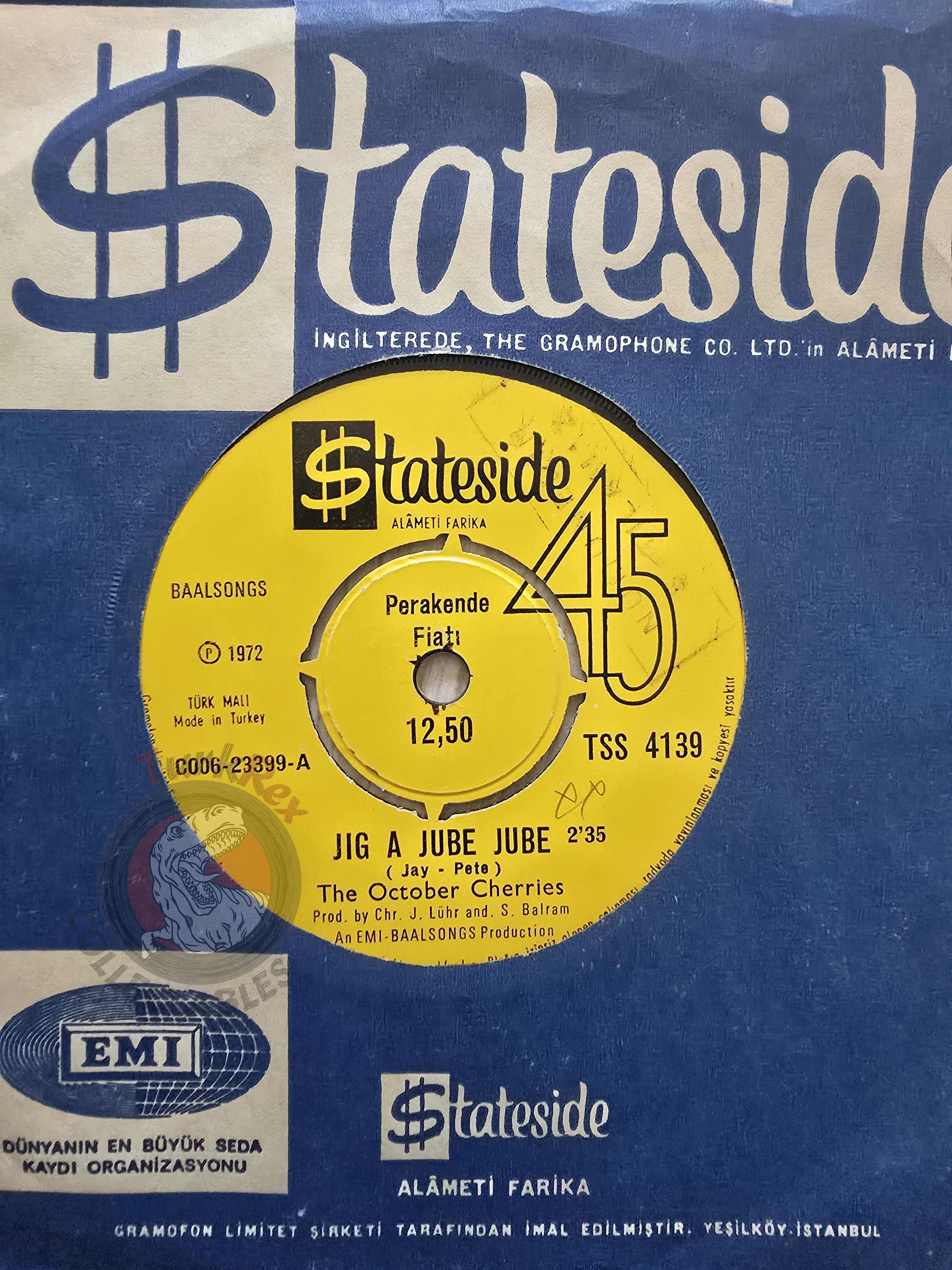 The October Cherries – Jig A Jube Jube 7" Turkish Pressing Vinyl Turkey Edition