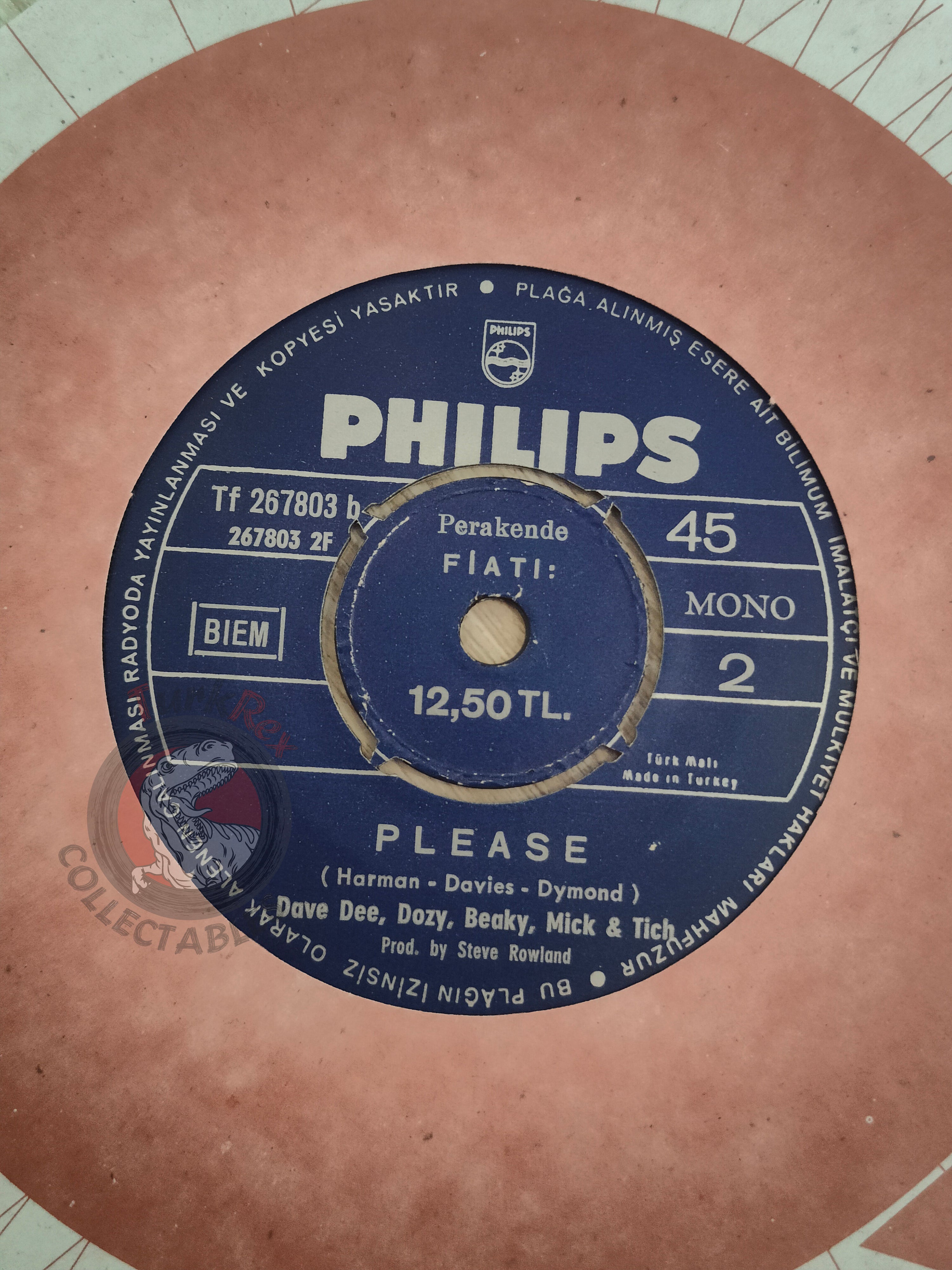 Dave Dee, Dozy, Beaky, Mick And Tich – The Legend Of Xanadu 7" Turkish Pressing Vinyl Turkey Edition