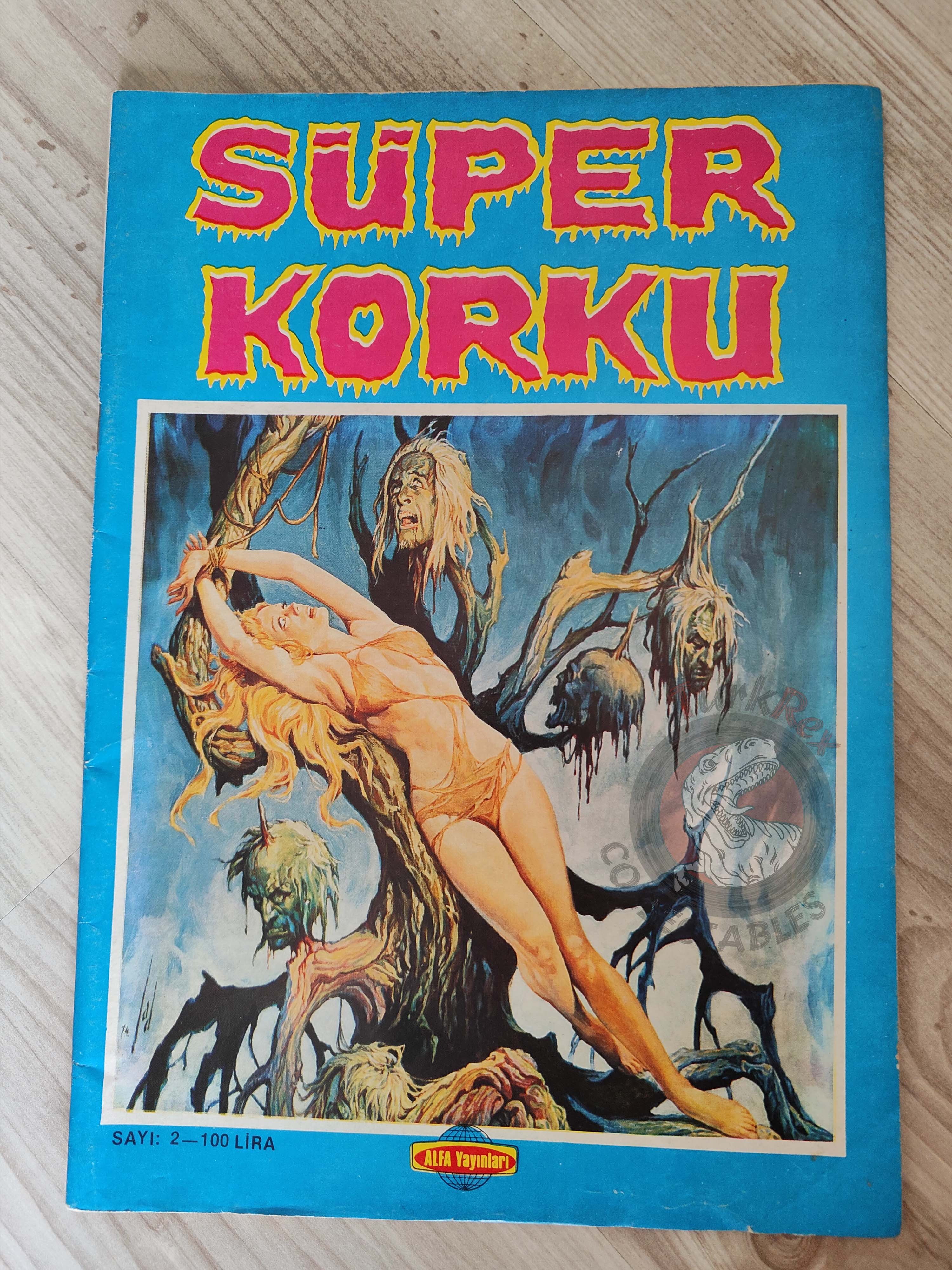 Süper Korku #2 1983 Turkish Comic Turkey Warren Creepy Eerie Tales Of The Zombie #1