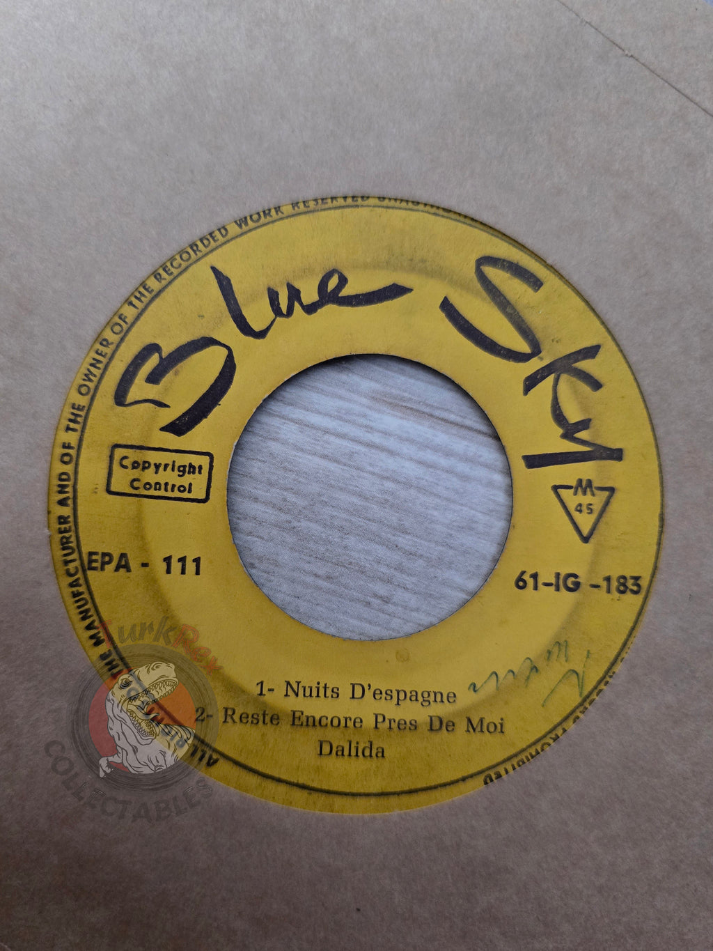 Dalida / Paul Anka - Nuits D'Espagne 7" Iran Pressing Vinyl Iranian Edition