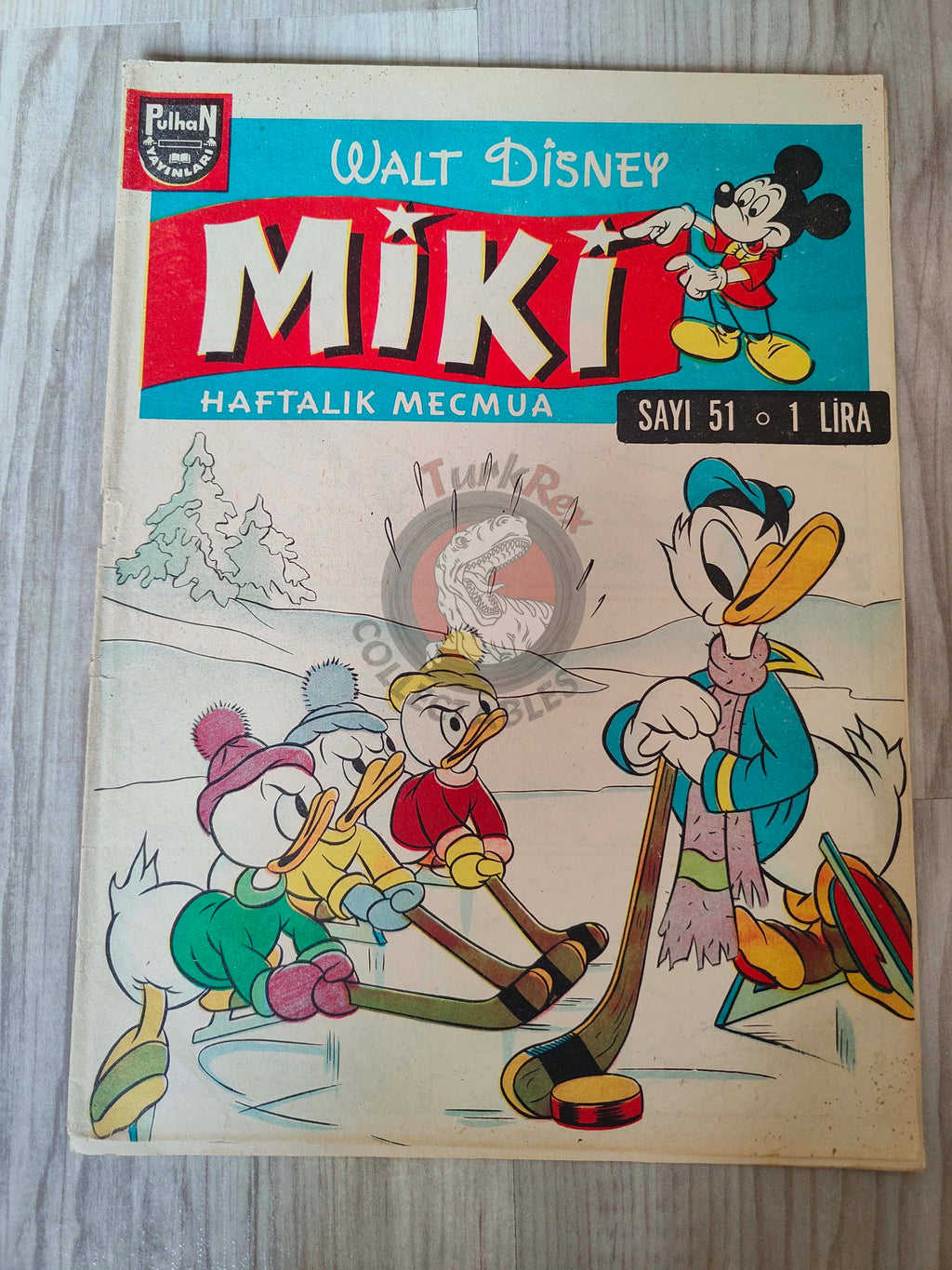 Mickey Mouse Mag #51 1962 Turkish Comic Turkey Walt Disney Donald Duck Goofy