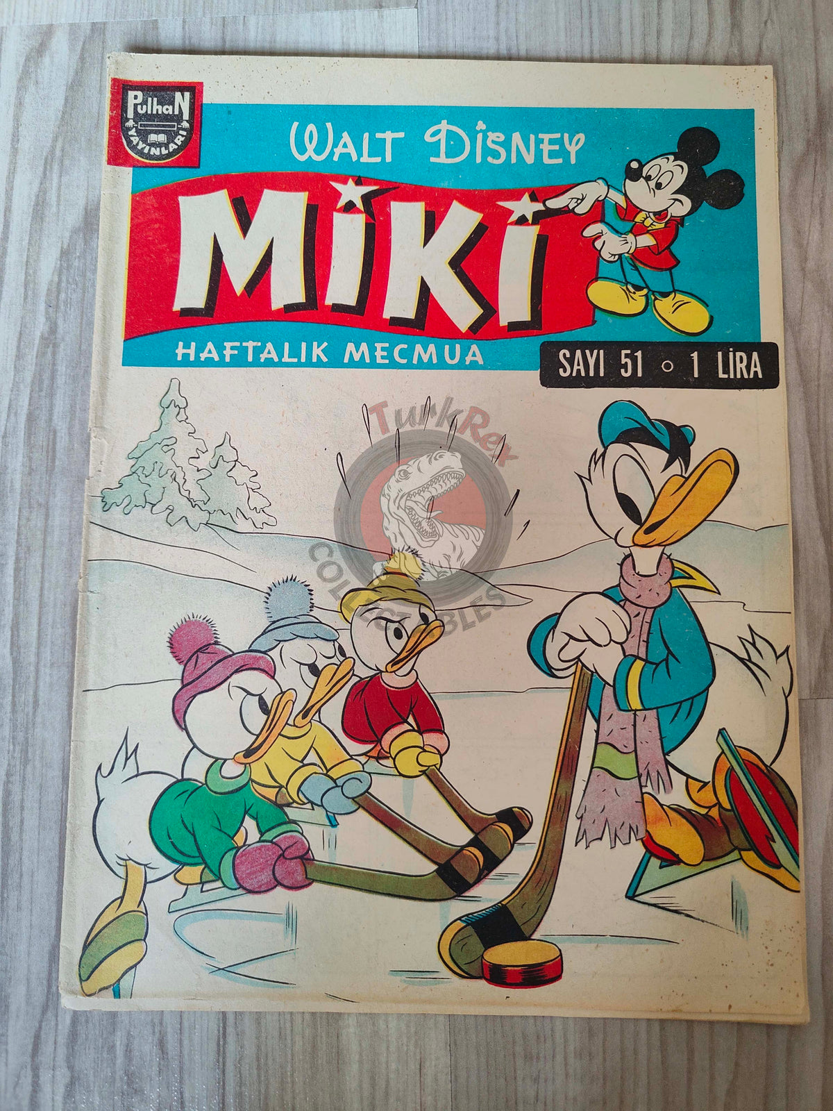 Mickey Mouse Mag #51 1962 Turkish Comic Turkey Walt Disney Donald Duck Goofy