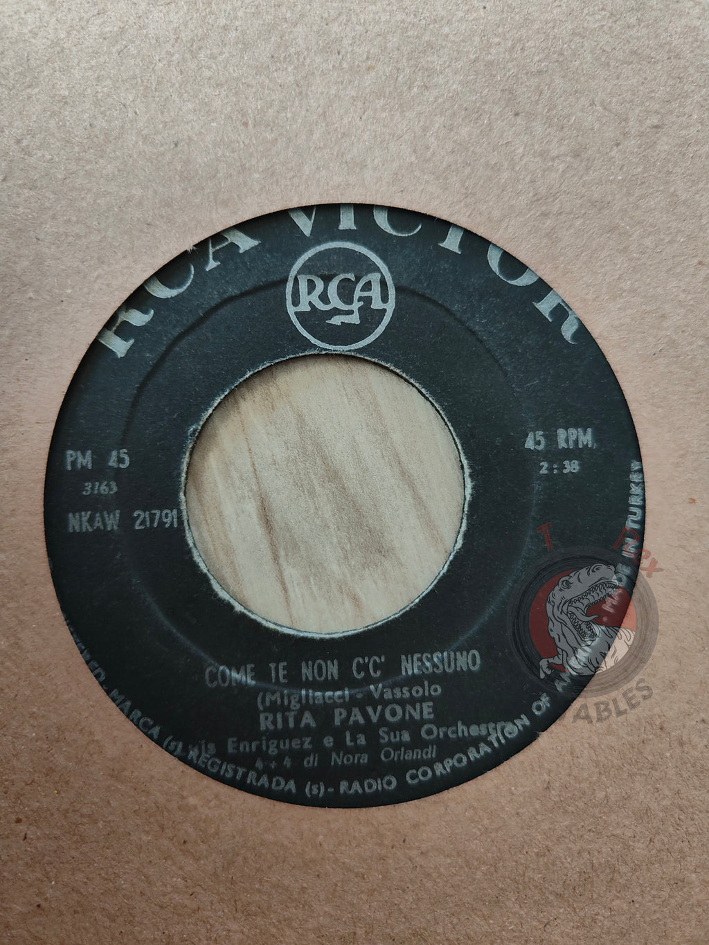 Rita Pavone – Come Te Non C'È Nessuno 7" Turkish Pressing Vinyl Turkey Edition