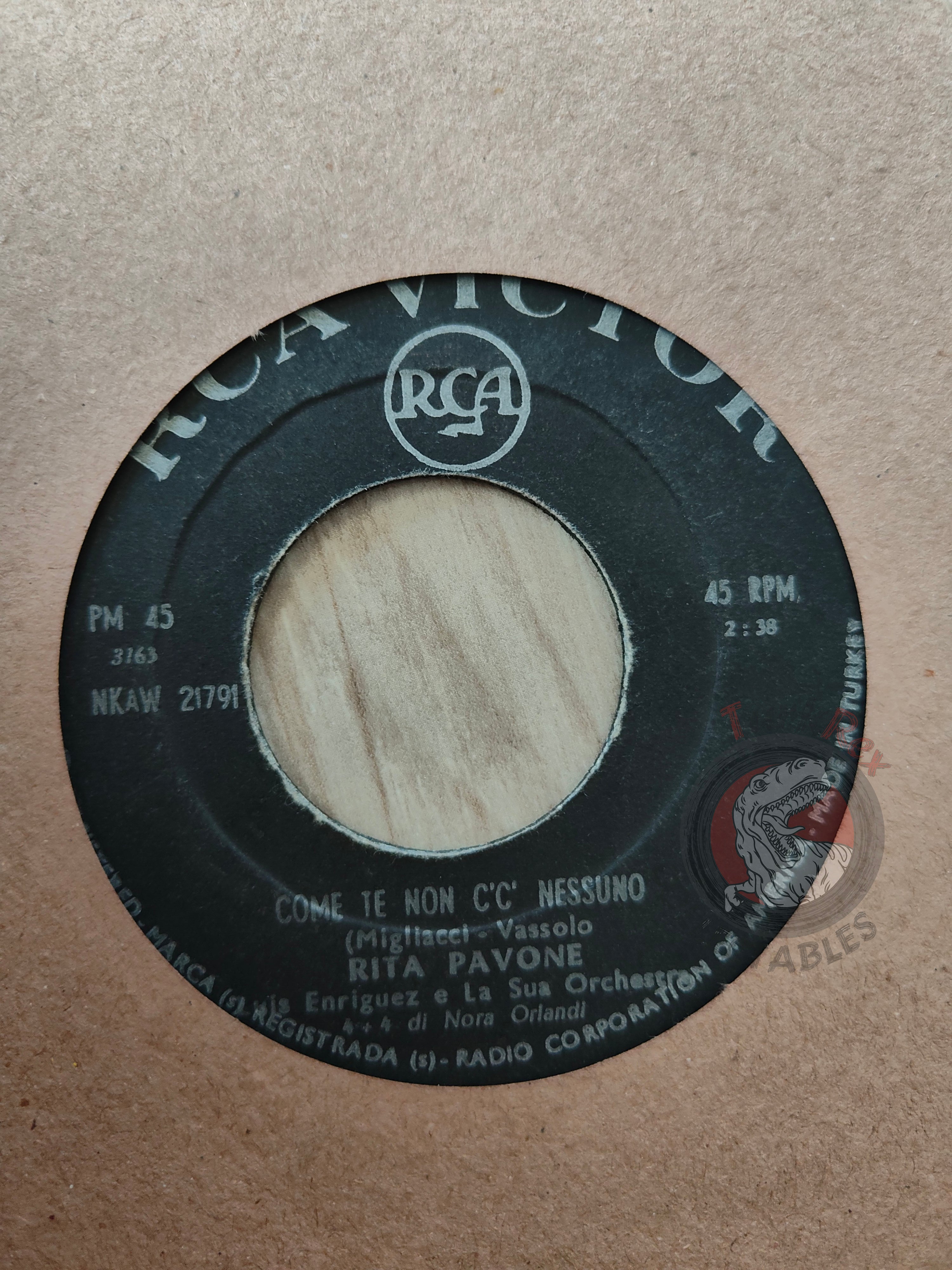Rita Pavone – Come Te Non C'È Nessuno 7" Turkish Pressing Vinyl Turkey Edition