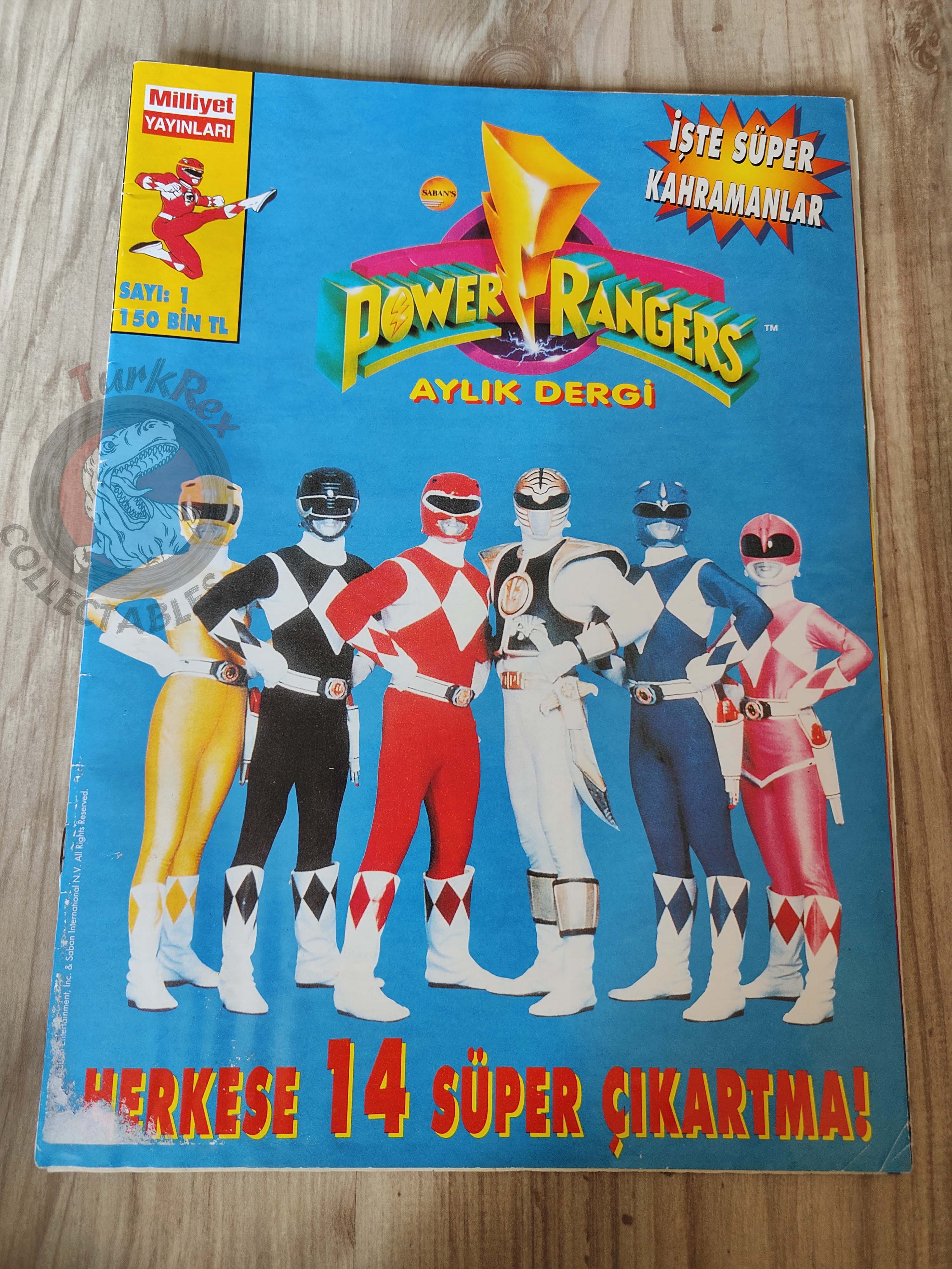 Power Rangers #1 1997 Turkish Comic Mag Turkey Mighty Morphin