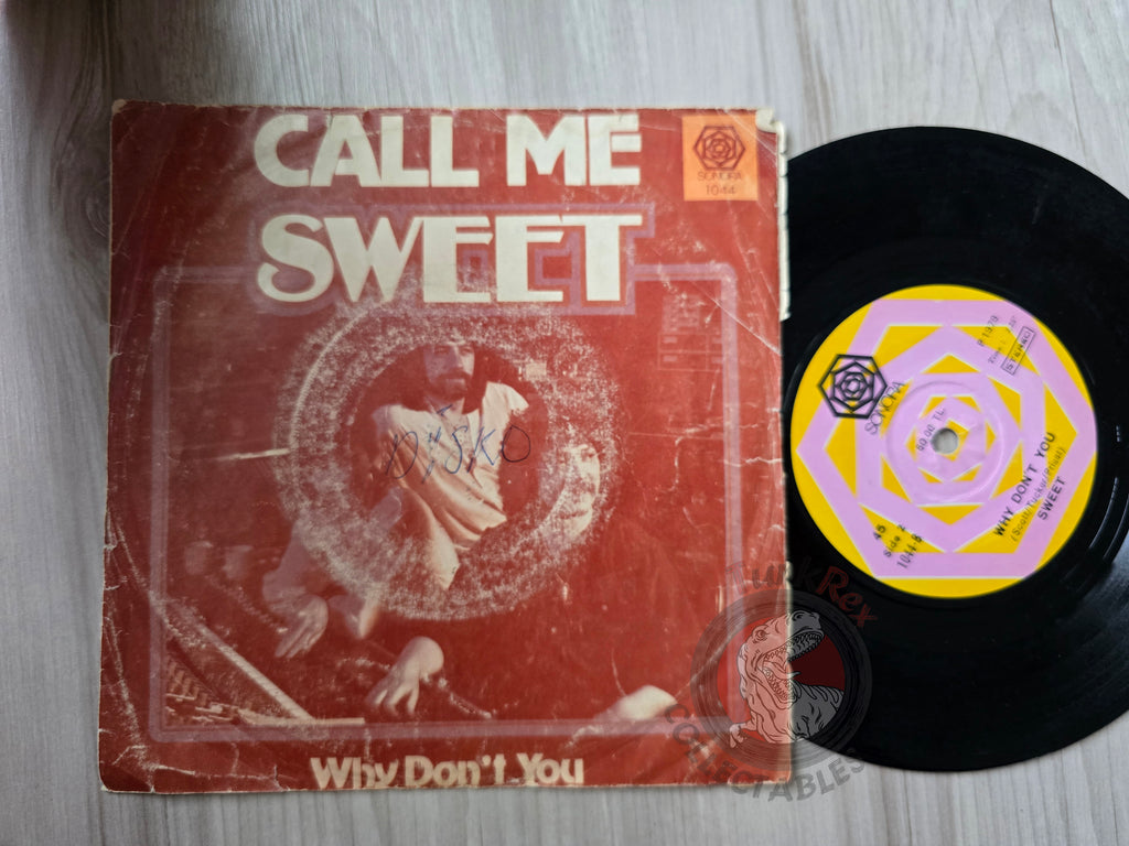 The Sweet – Call Me 7" Turkish Pressing Vinyl Turkey Edition