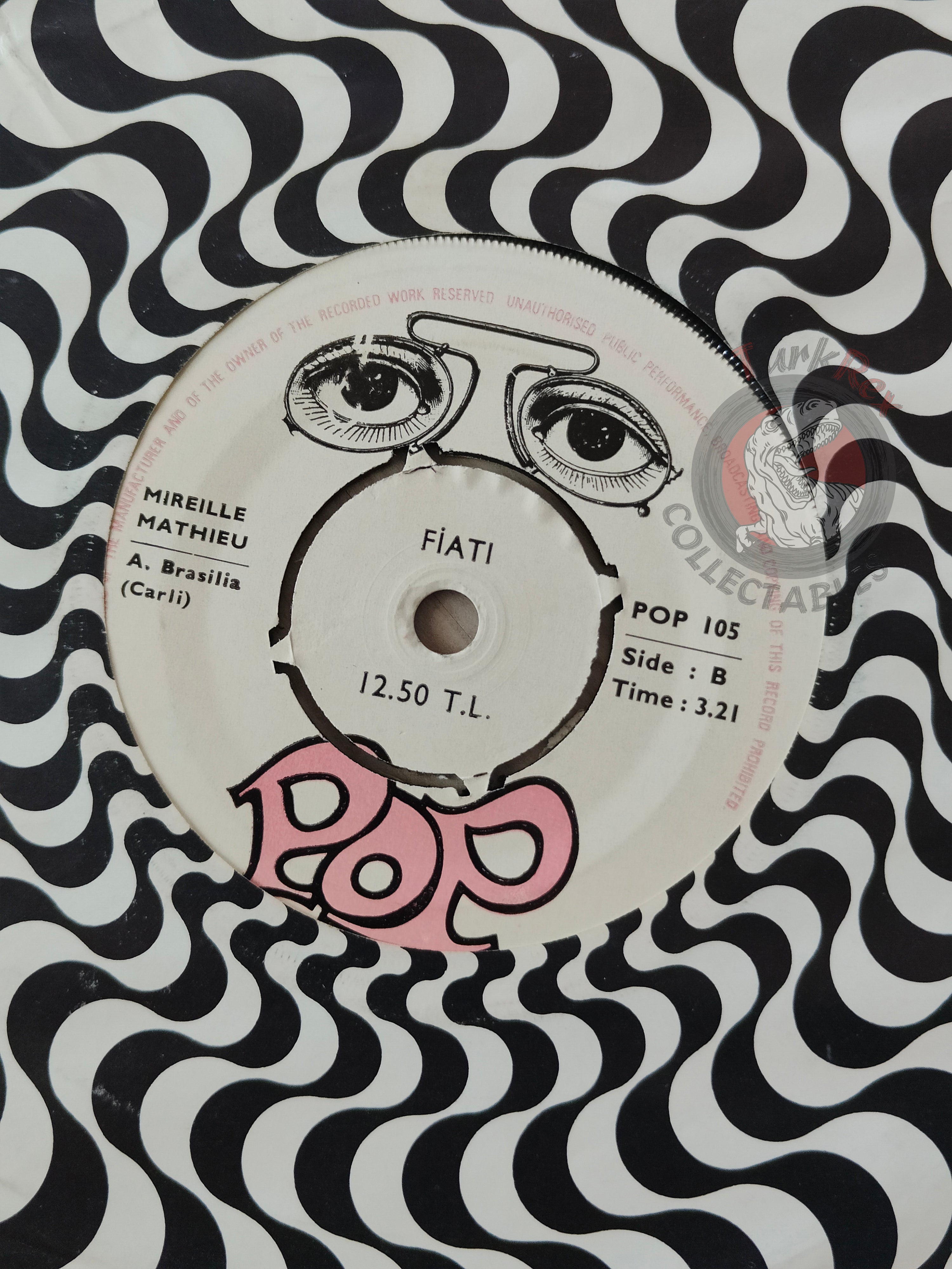 Mireille Mathieu – Acropolis Adieu 7" Turkish Pressing Vinyl Turkey Edition