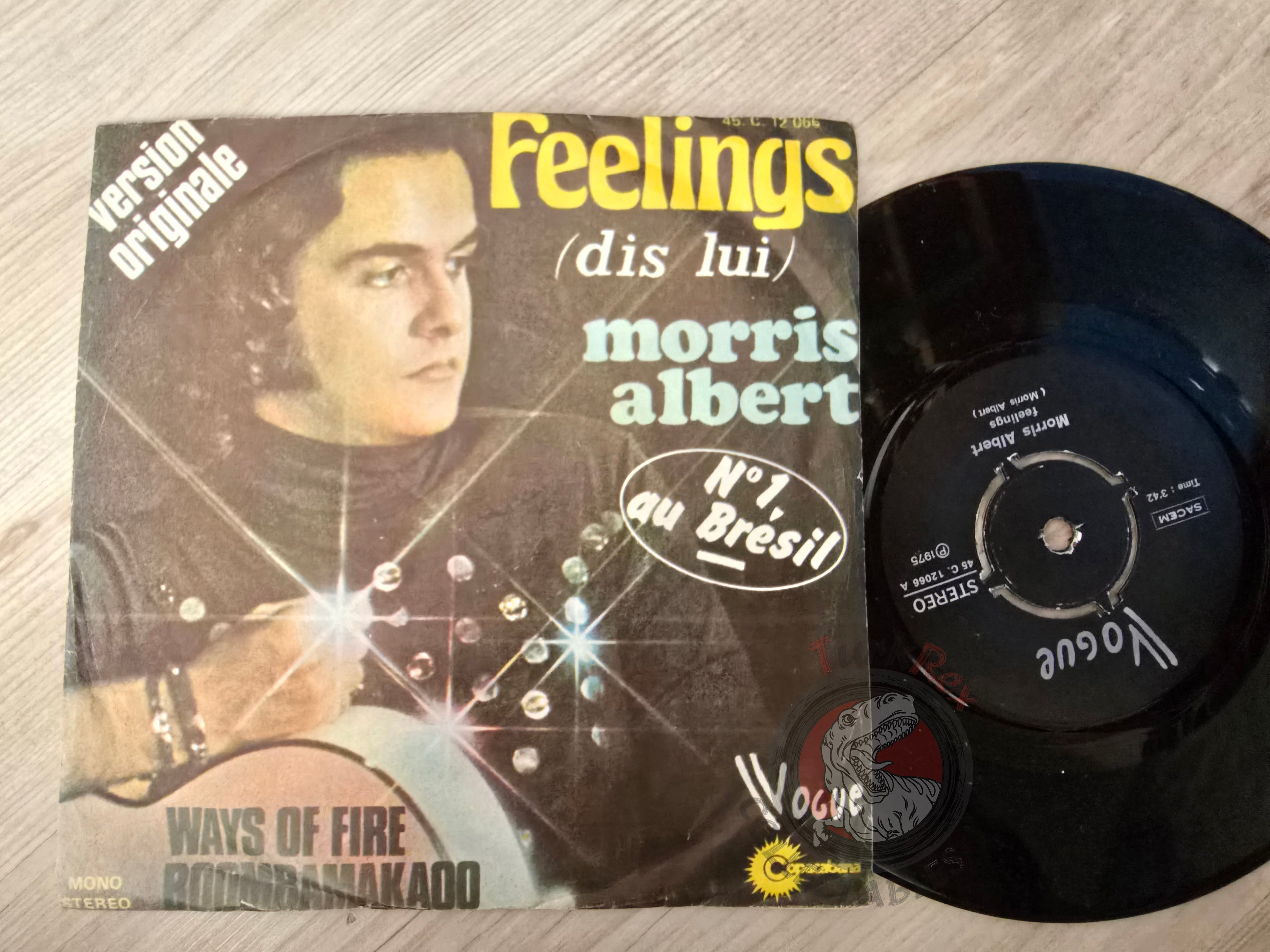 Morris Albert – Feelings 7" Turkish Pressing Vinyl Turkey Edition