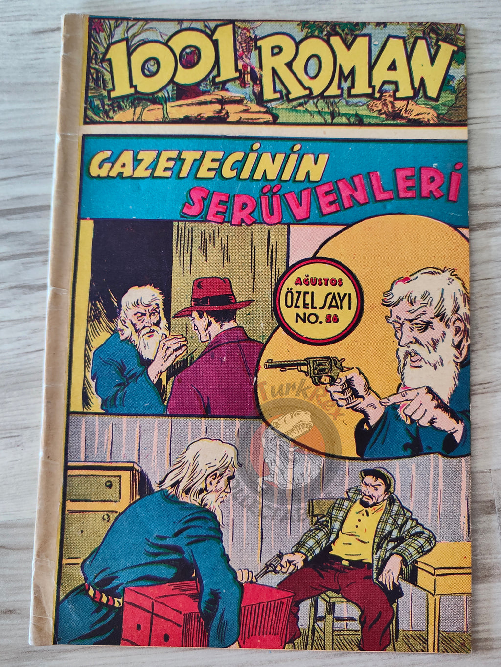1001 Roman 1944 Adventures of the Journalist Turkish Comic Mag Turkey