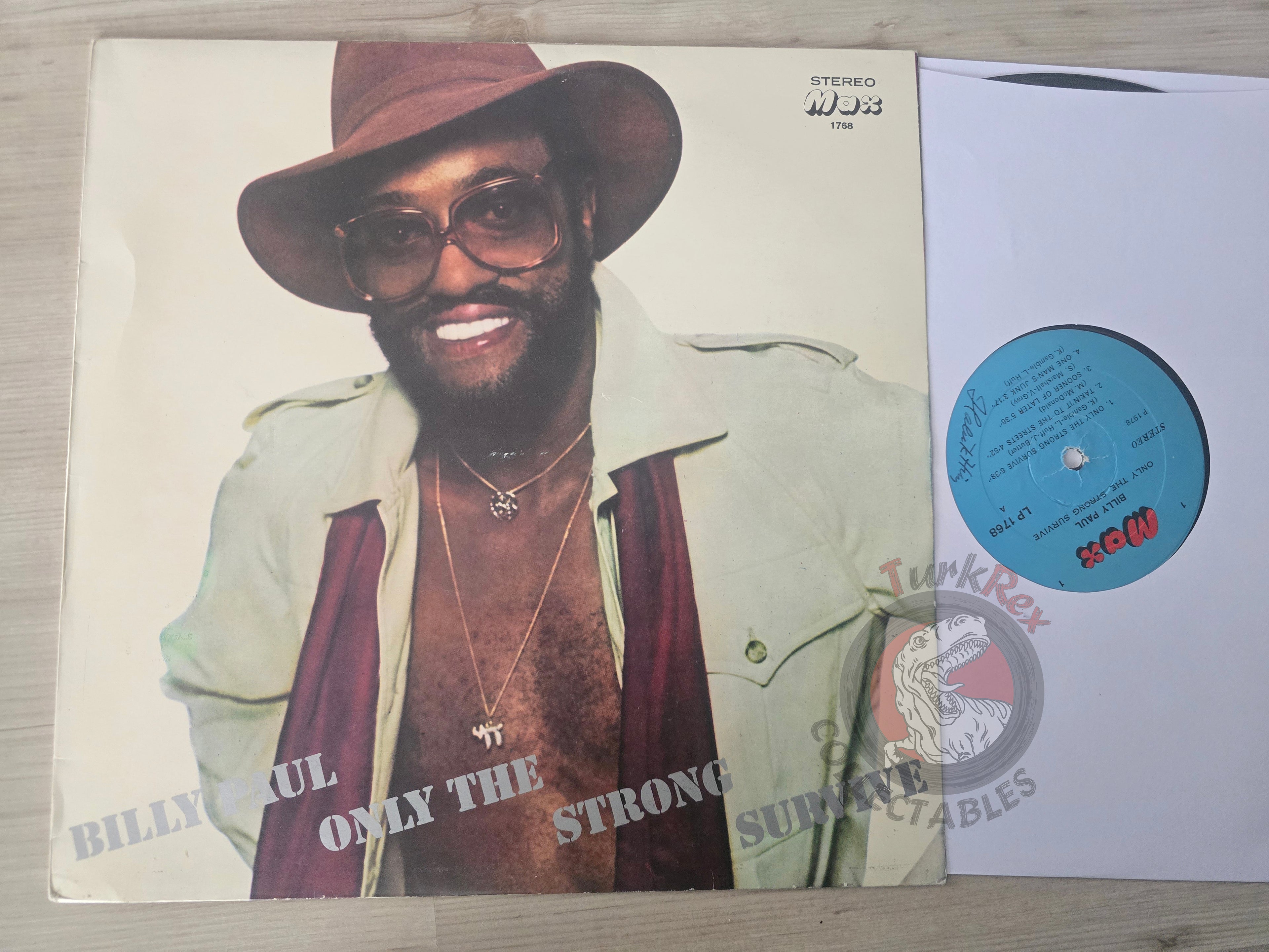 Billy Paul – Only The Strong Survive Turkish Pressing Vinyl Turkey Edition