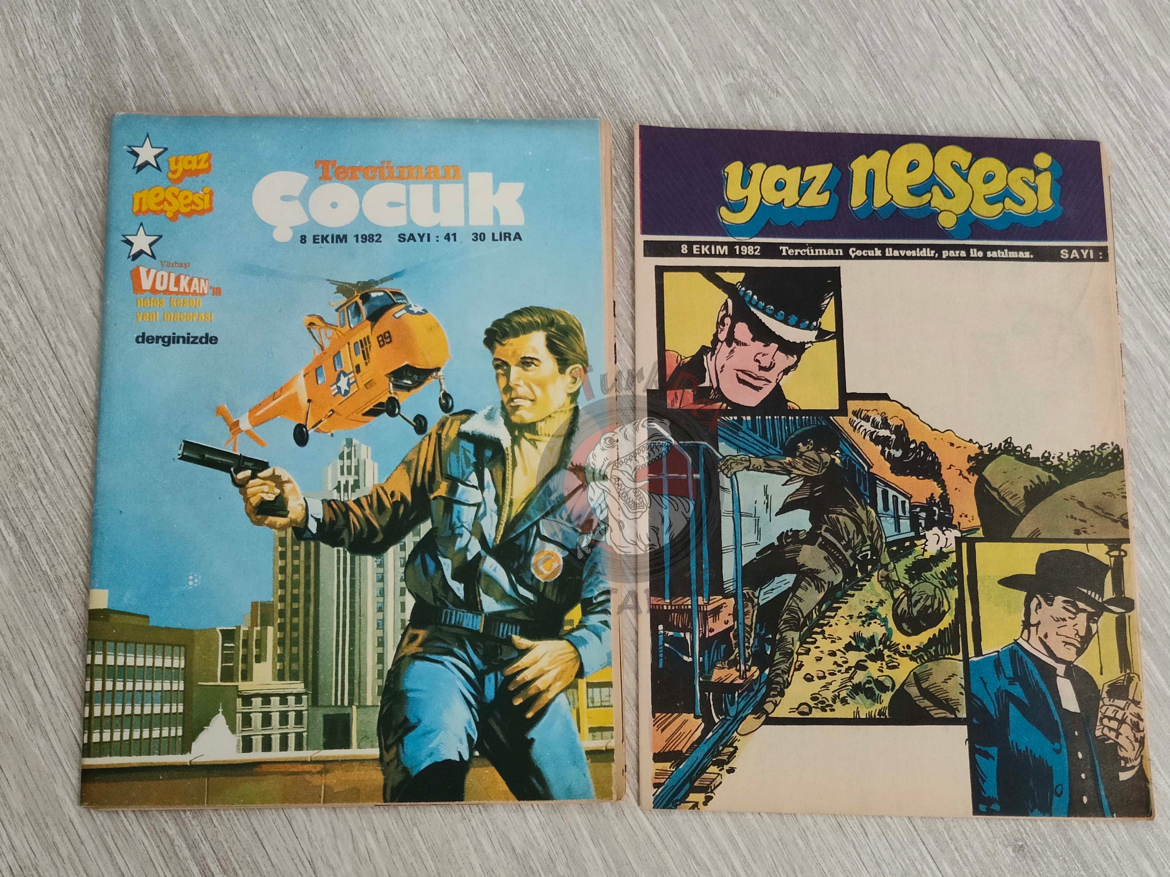 Tercüman Çocuk #41 1982 Turkish Comic Turkey Superman Star Wars #28 The Flintstones Tounga Larry Yuma