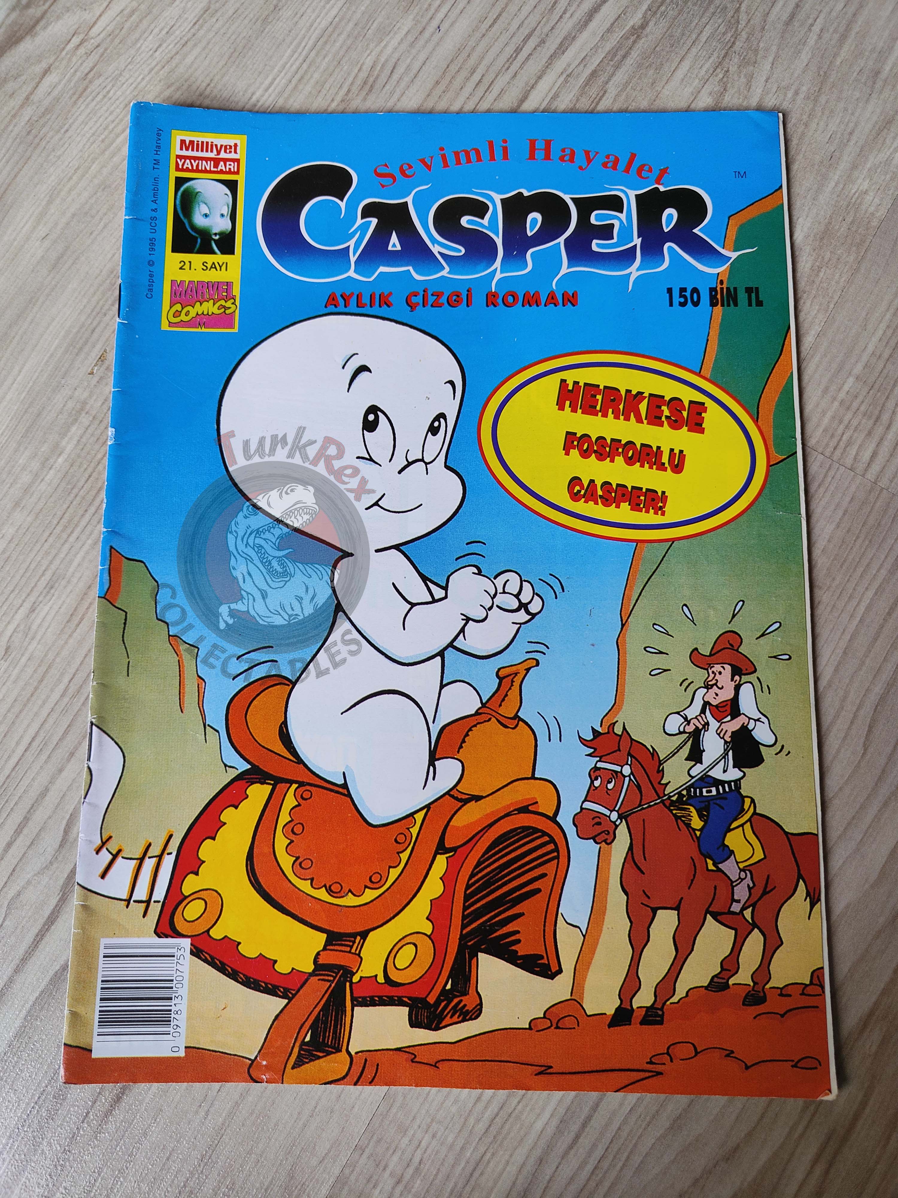 Casper the Friendly Ghost Magazine – Issue #21 1997 Turkish Comic Turkey