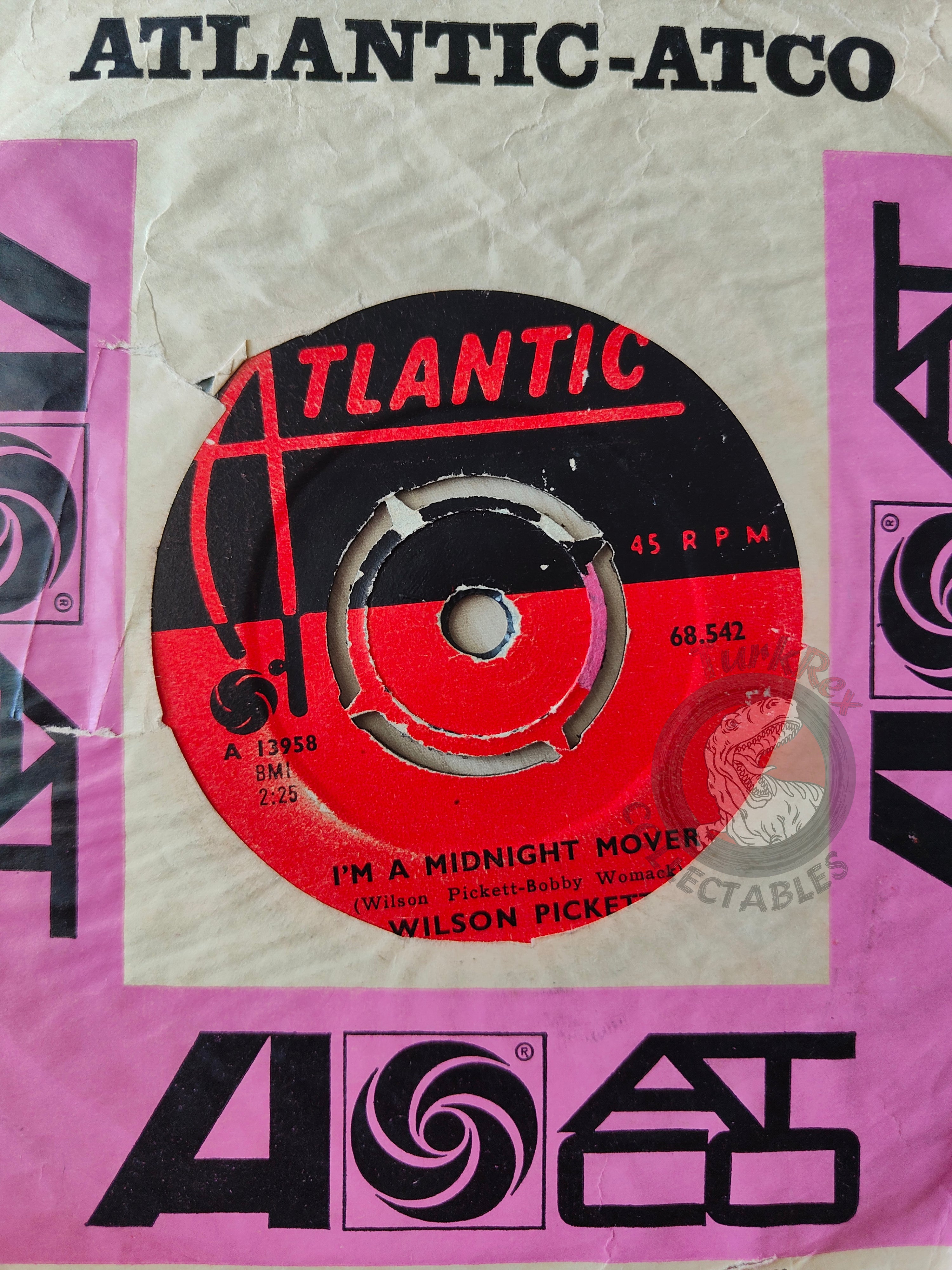 Wilson Pickett – I'm A Midnight Mover 7" Turkish Pressing Vinyl Turkey Edition