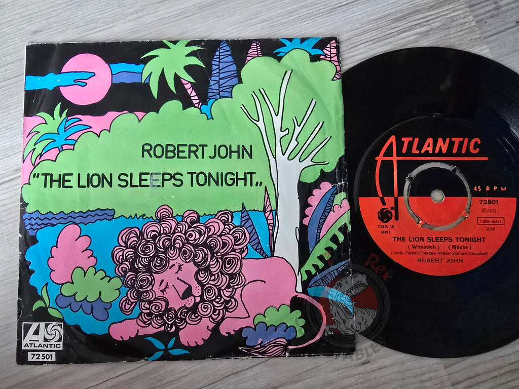Robert John – The Lion Sleeps Tonight 7" Turkish Pressing Vinyl Turkey Edition