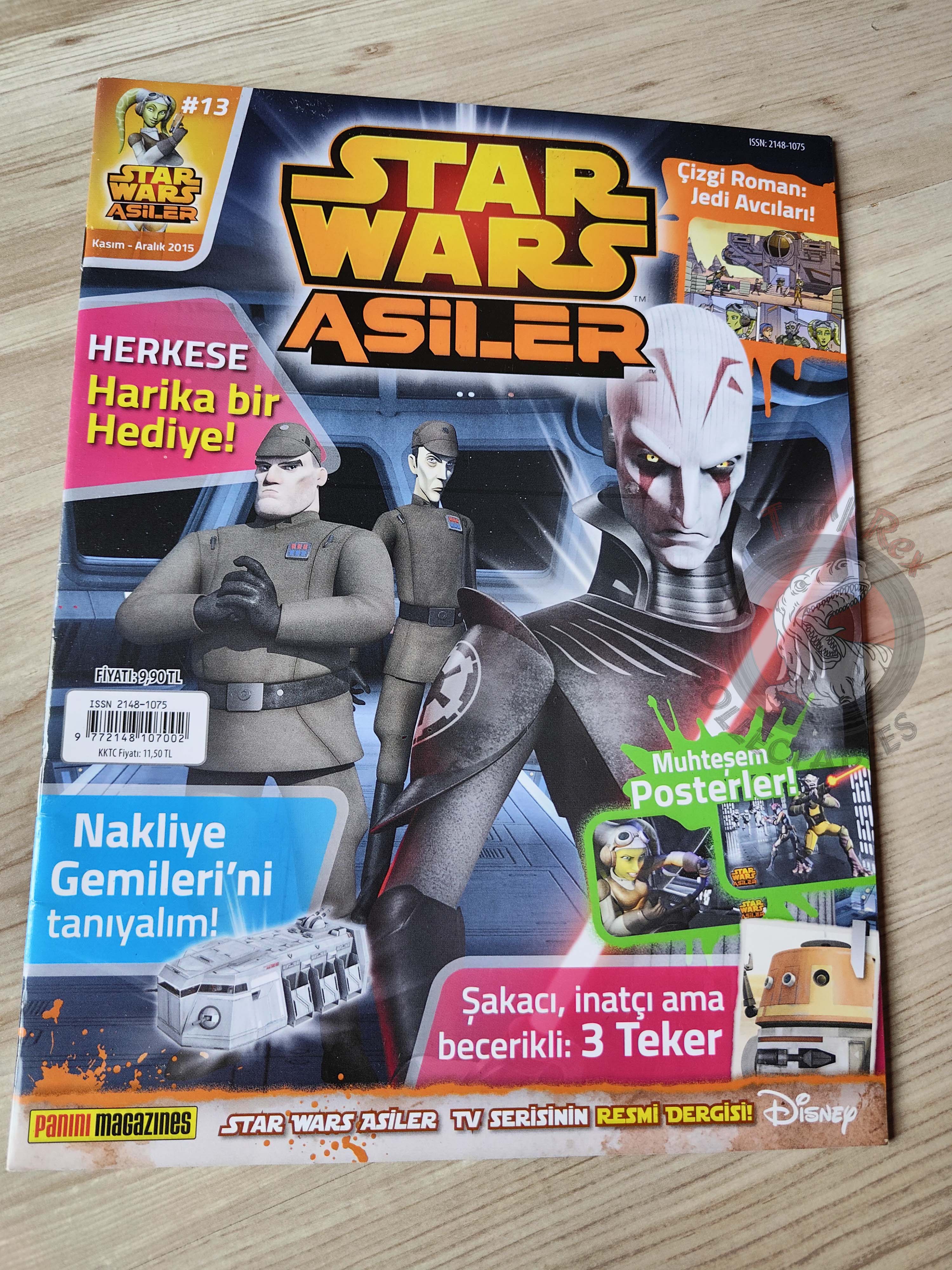 Star Wars Rebels Magazine #13 2015 Turkish Comic Mag Turkey with mask