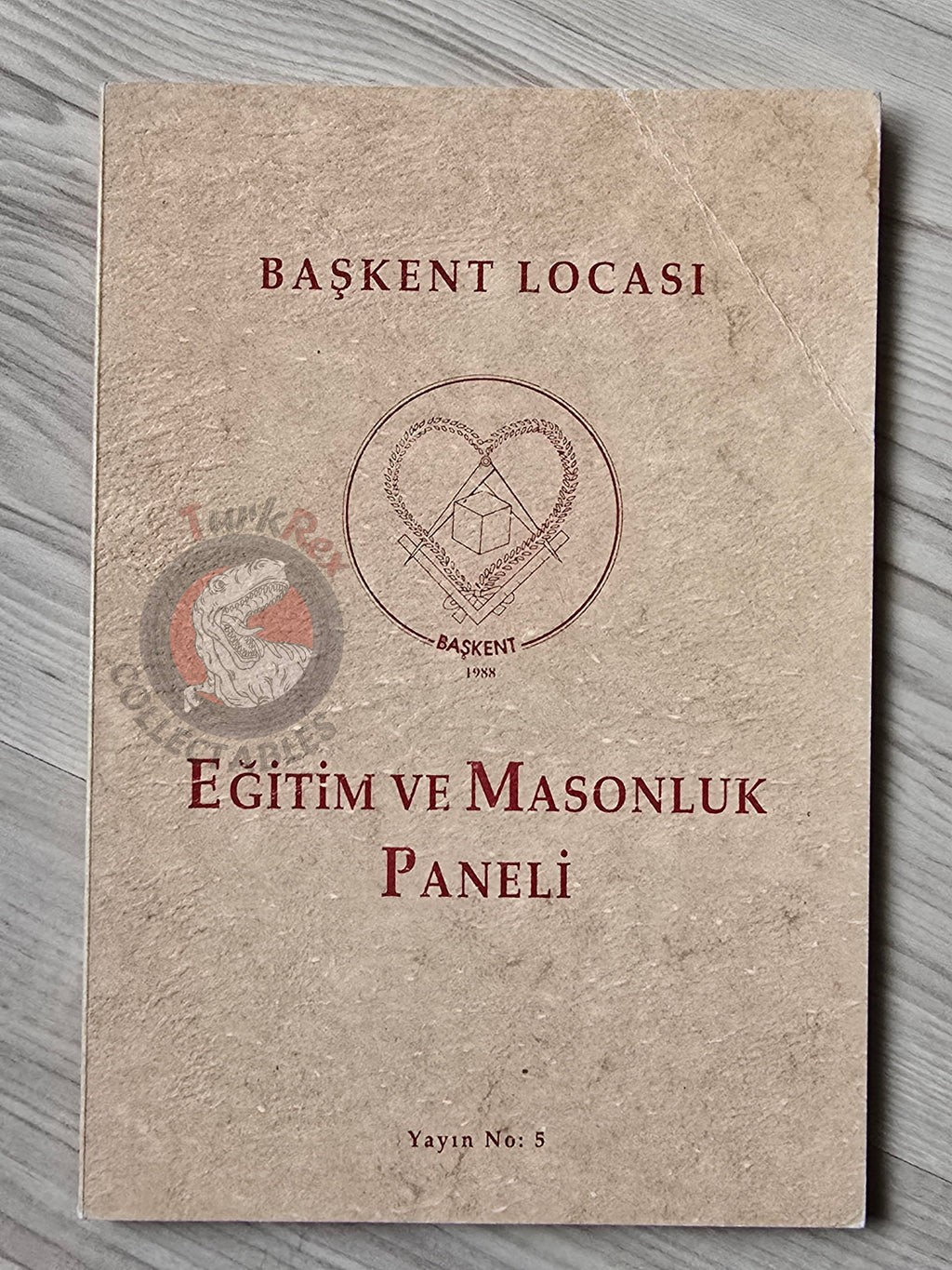 Turkish Freemasonry Başkent Lodge Panel 1996 Booklet Masonic Masons of Turkey Signed