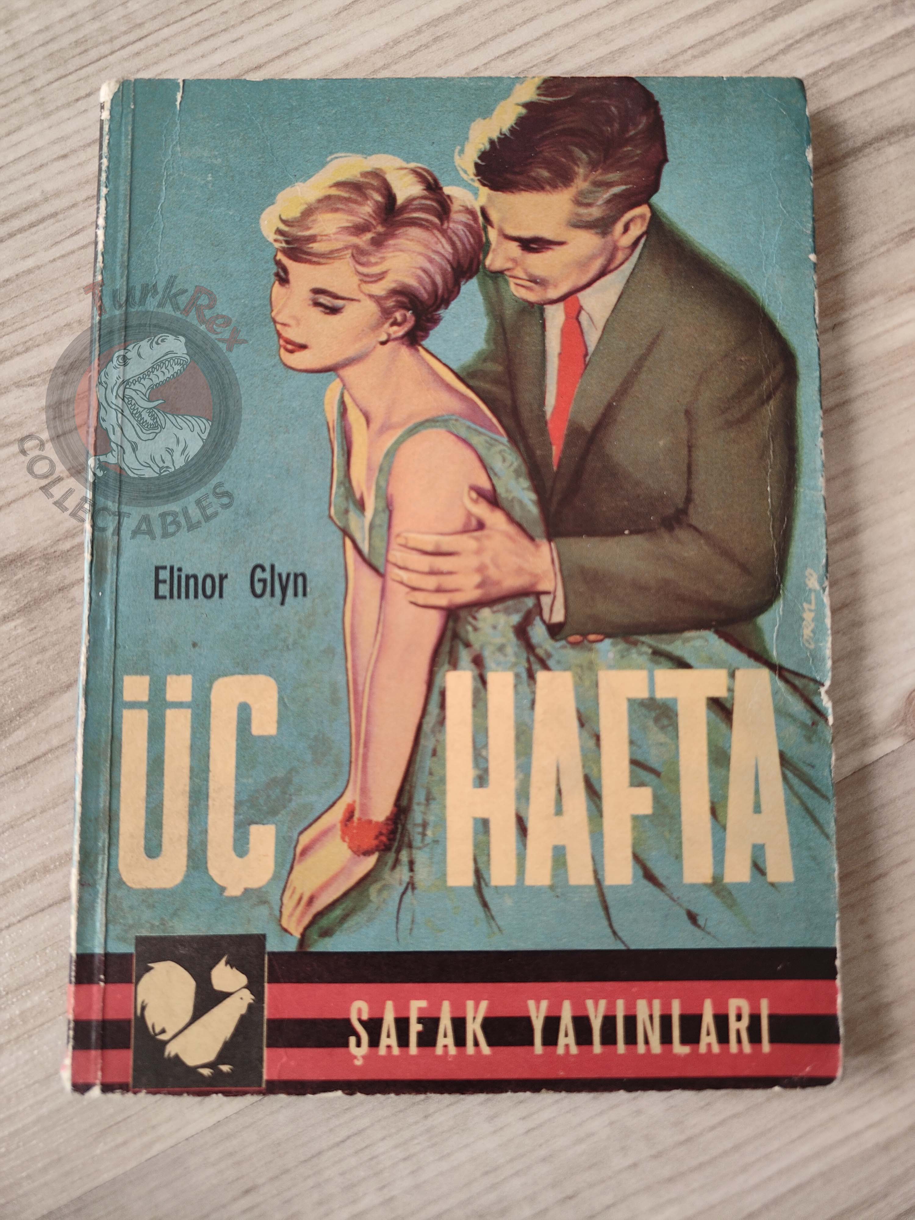 Elinor Glyn – Three Weeks 1960 Turkish Book Turkey