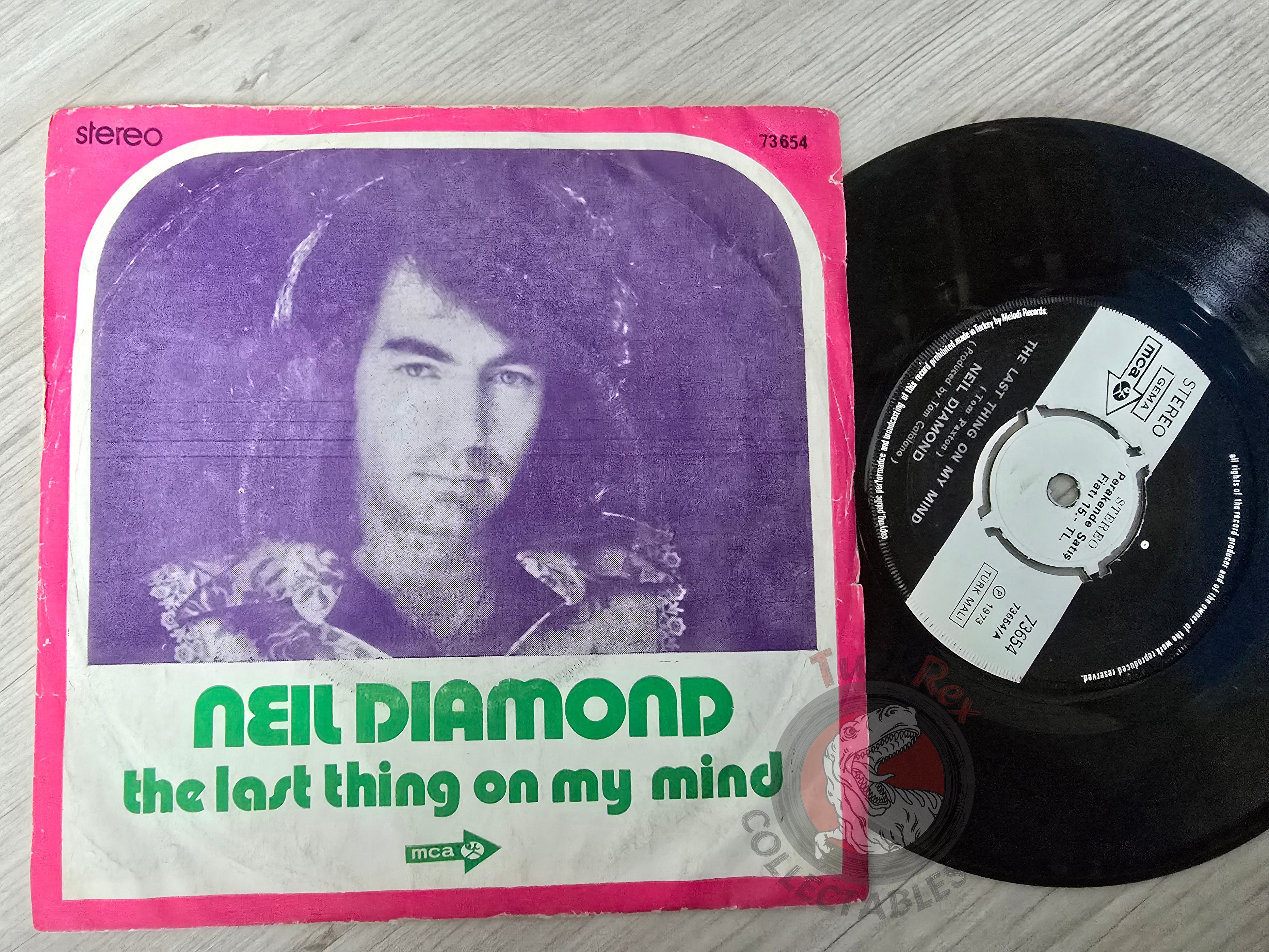 Neil Diamond – The Last Thing On My Mind 7" Turkish Pressing Vinyl Turkey Edition