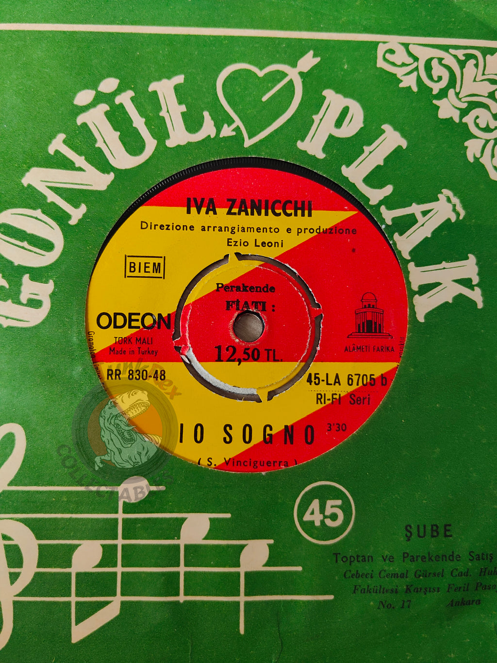 Iva Zanicchi – Zingara 7" Turkish Pressing Vinyl Turkey Edition Sanremo