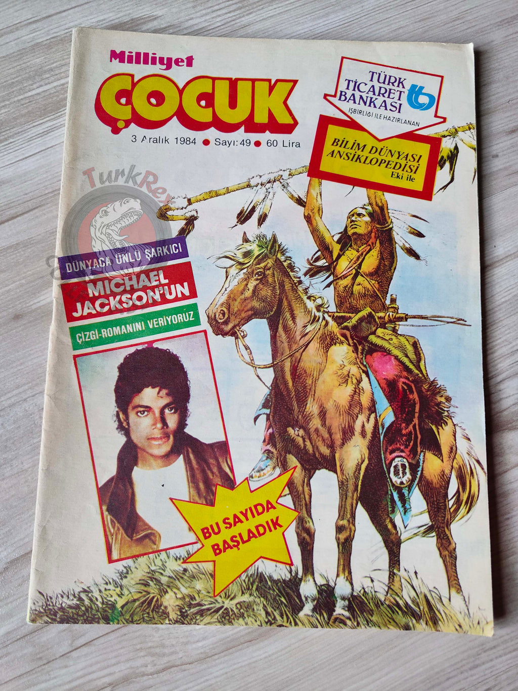 Milliyet Çocuk #49 1984 Turkish Comic Turkey Michael Jackson Lucky Luke Eric Castel Robin Dubois