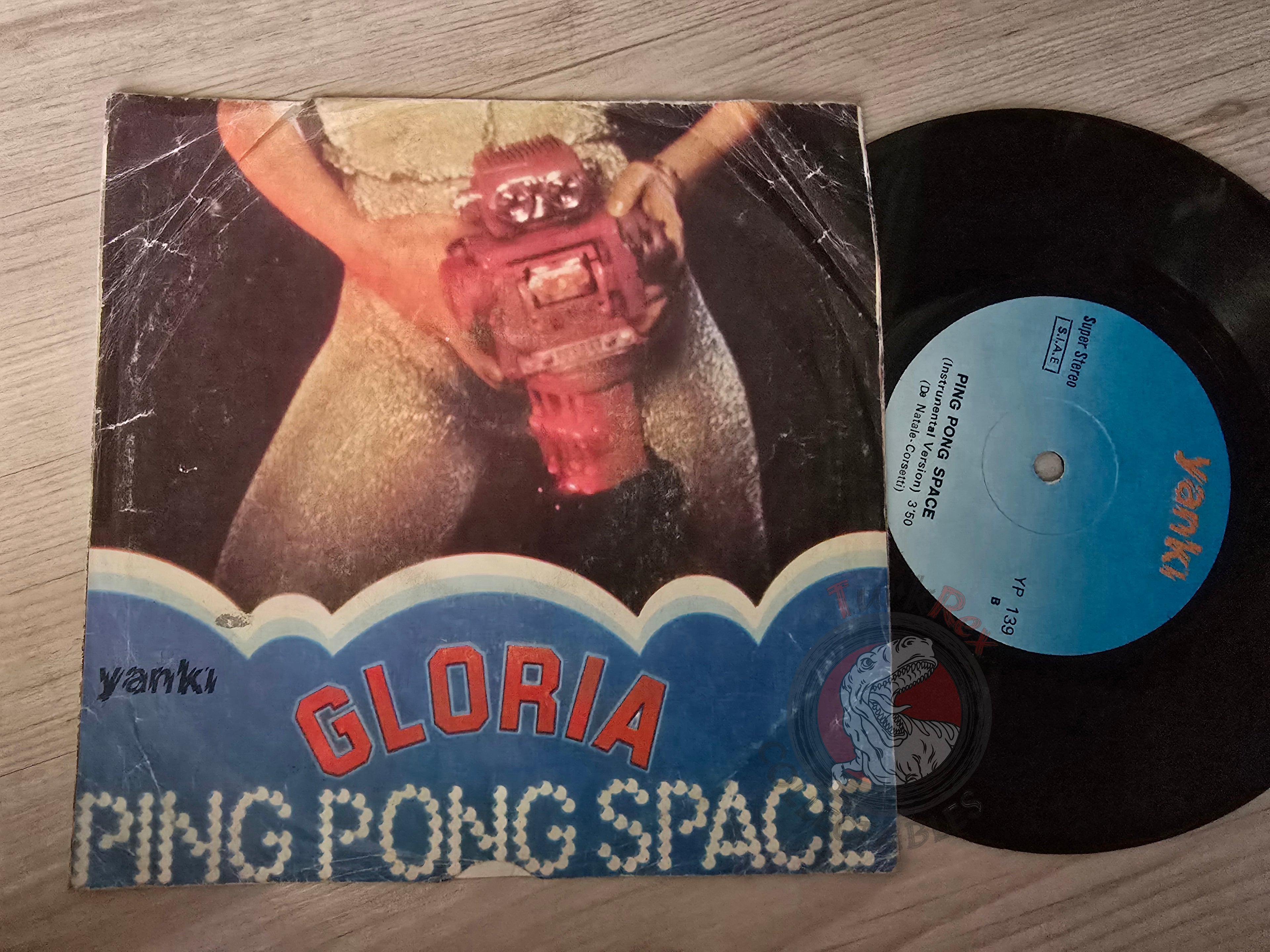 Gloria – Ping Pong Space 7" Turkish Pressing Vinyl Turkey Edition Gloria Piedimonte