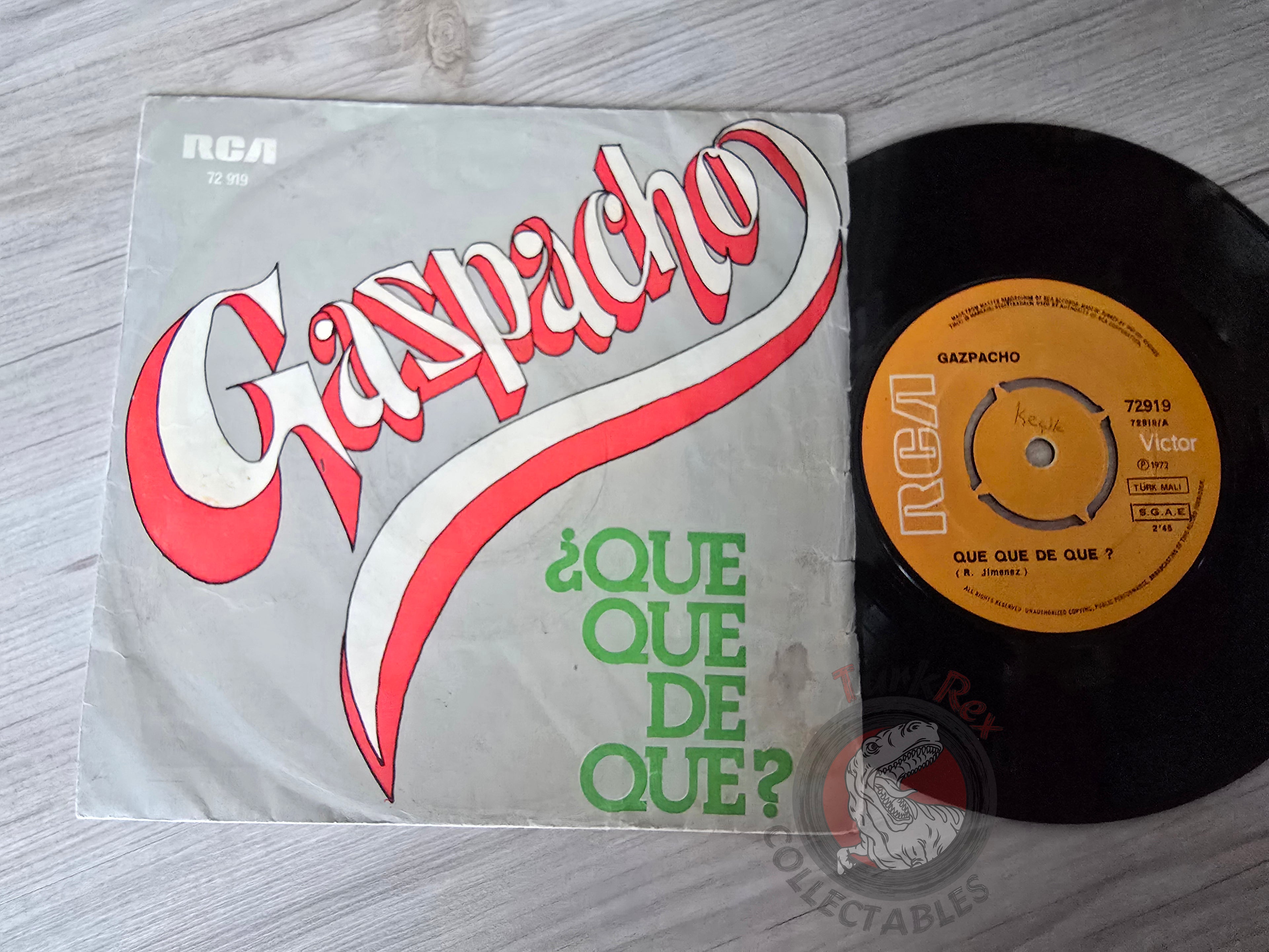 Gazpacho – ¿Que Que De Que? 7" Turkish Pressing Vinyl Turkey Edition