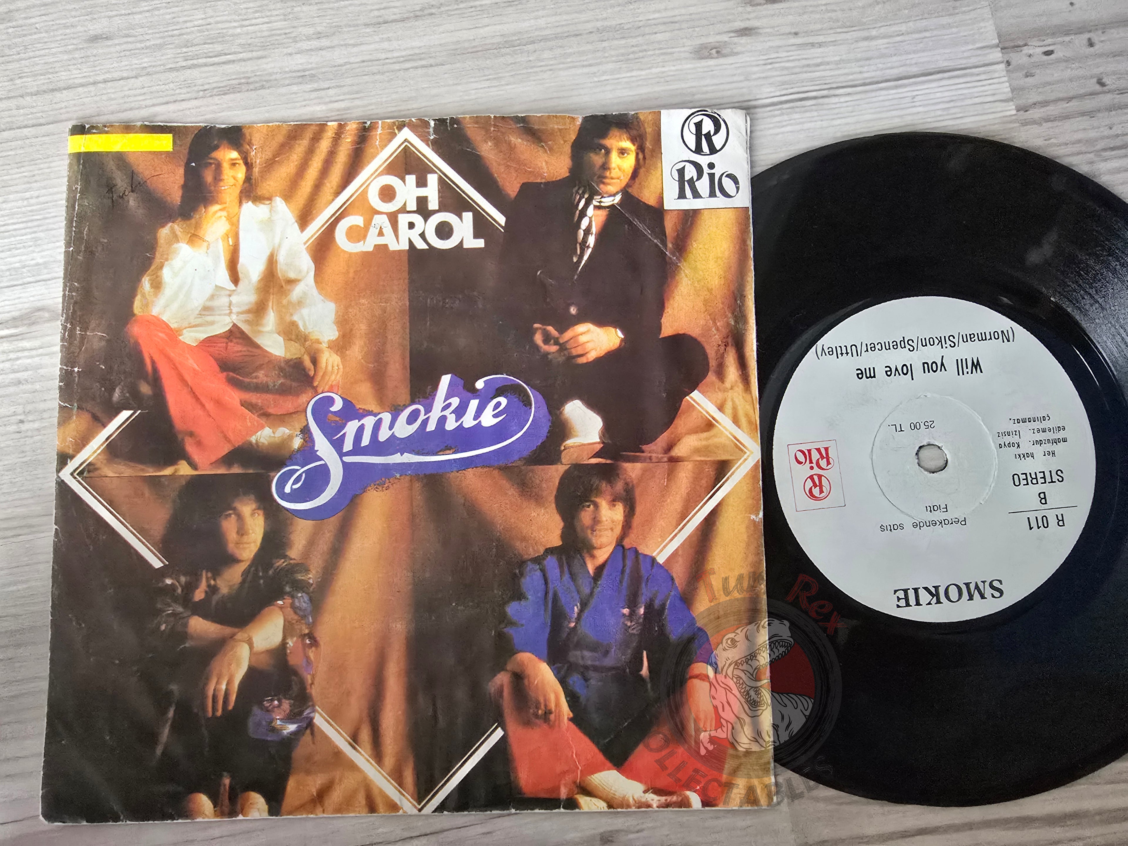 Smokie – Oh Carol 7" Turkish Pressing Vinyl Turkey Edition