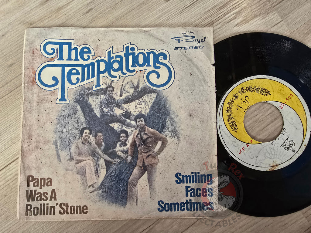 The Temptations – Papa Was A Rollin' Stone  7" Iran Pressing Vinyl Iranian Edition