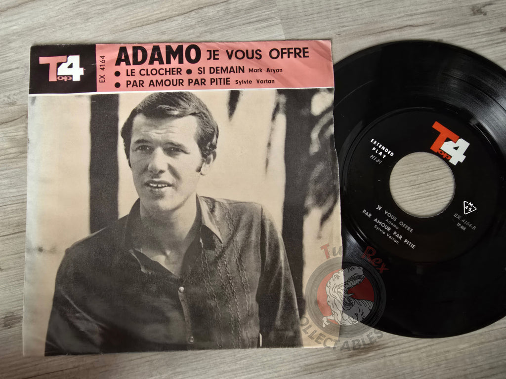 Adamo / Sylvie Vartan / Marc Aryan 7" Iran Pressing Vinyl Iranian Edition