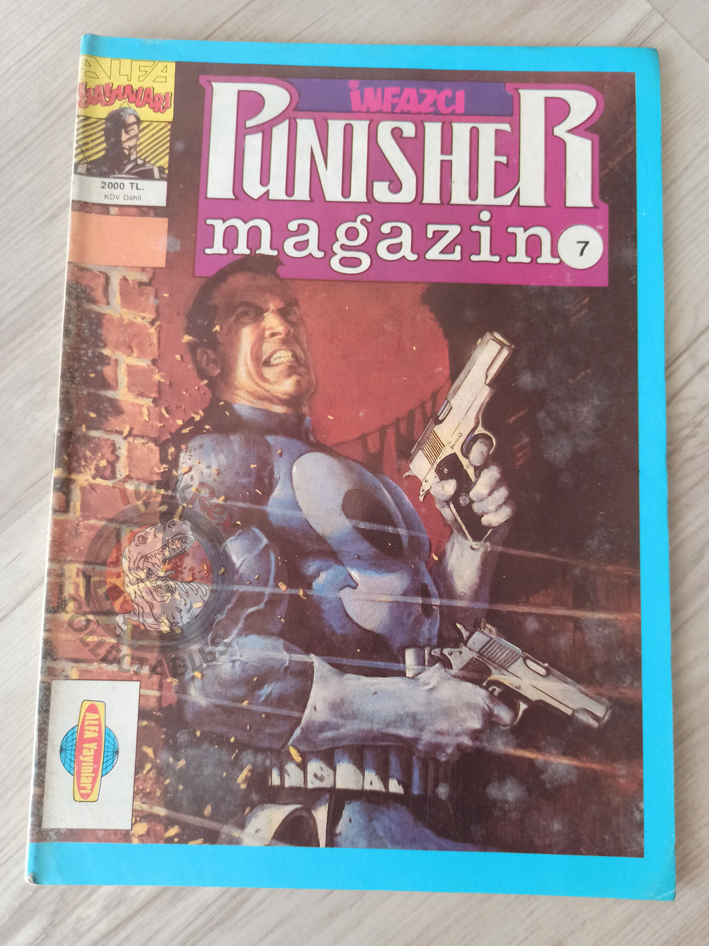 The Punisher #7 1992 Turkish Comic Turkey #1 1986 series Magazine