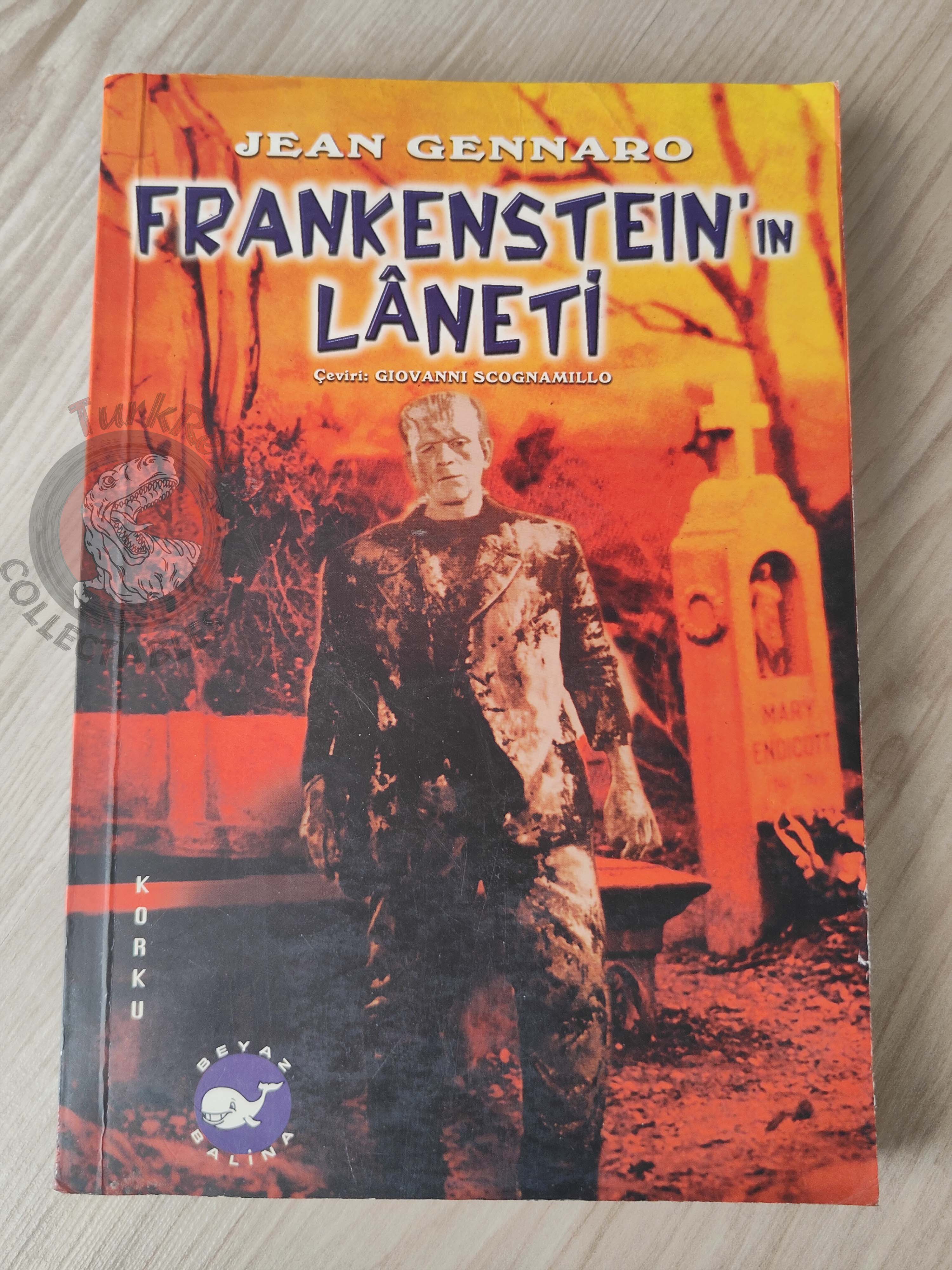 Jean Gennaro – The Curse of Frankenstein 2000 1st Turkish Book Turkey