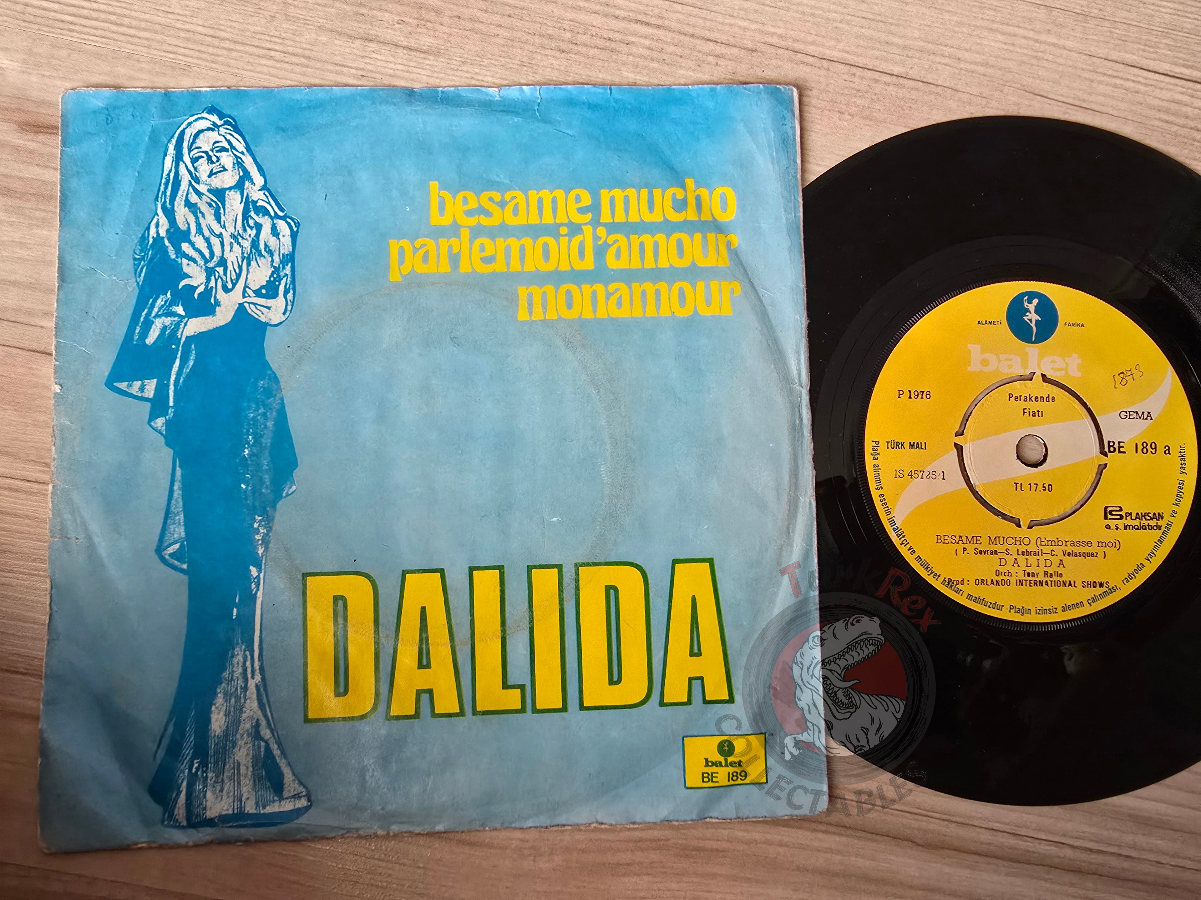 Dalida – Besame Mucho 7" Turkish Pressing Vinyl Turkey Edition