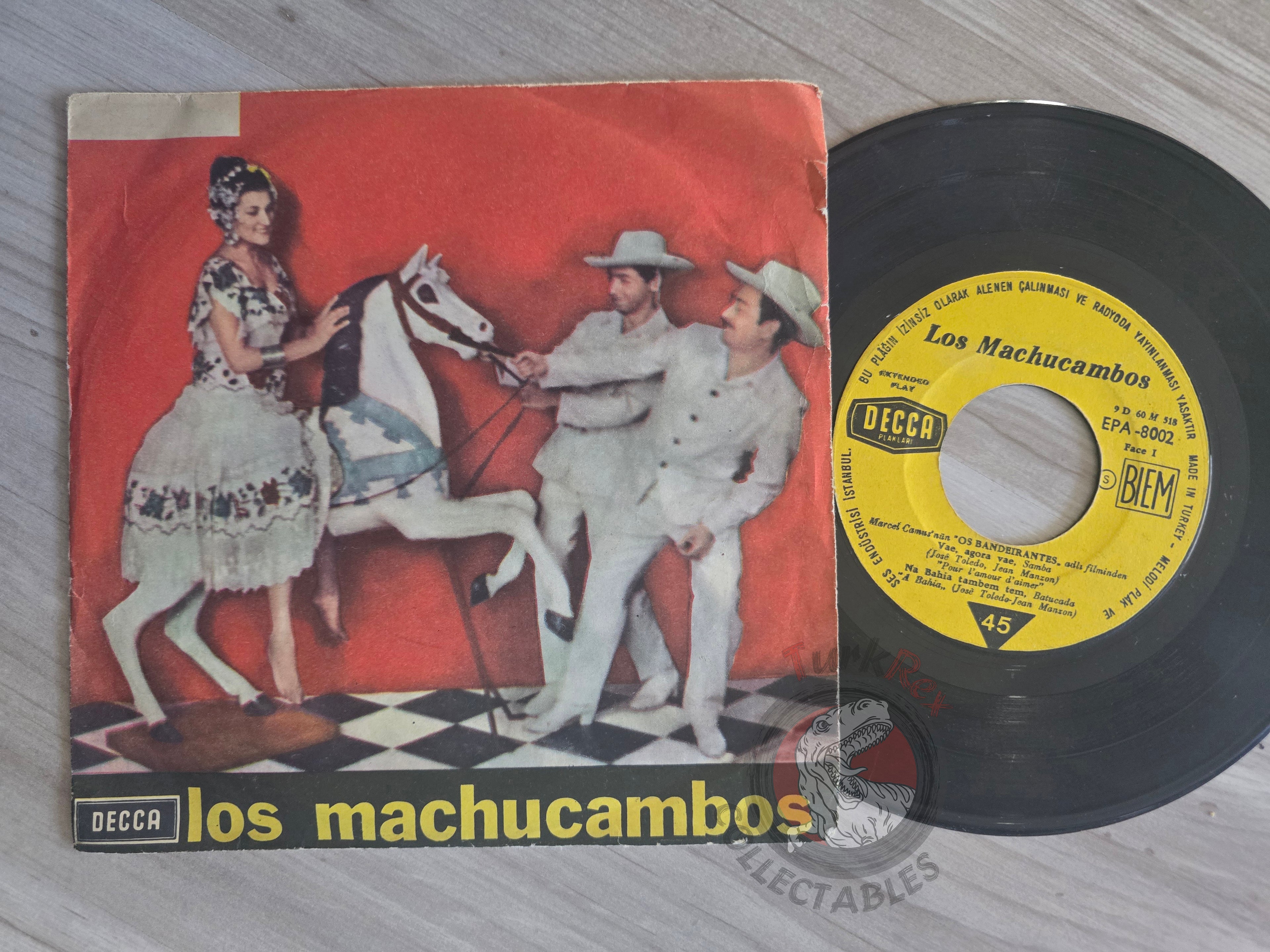 Los Machucambos – Os Bandeirantes 7" Turkish Pressing Vinyl Turkey Edition