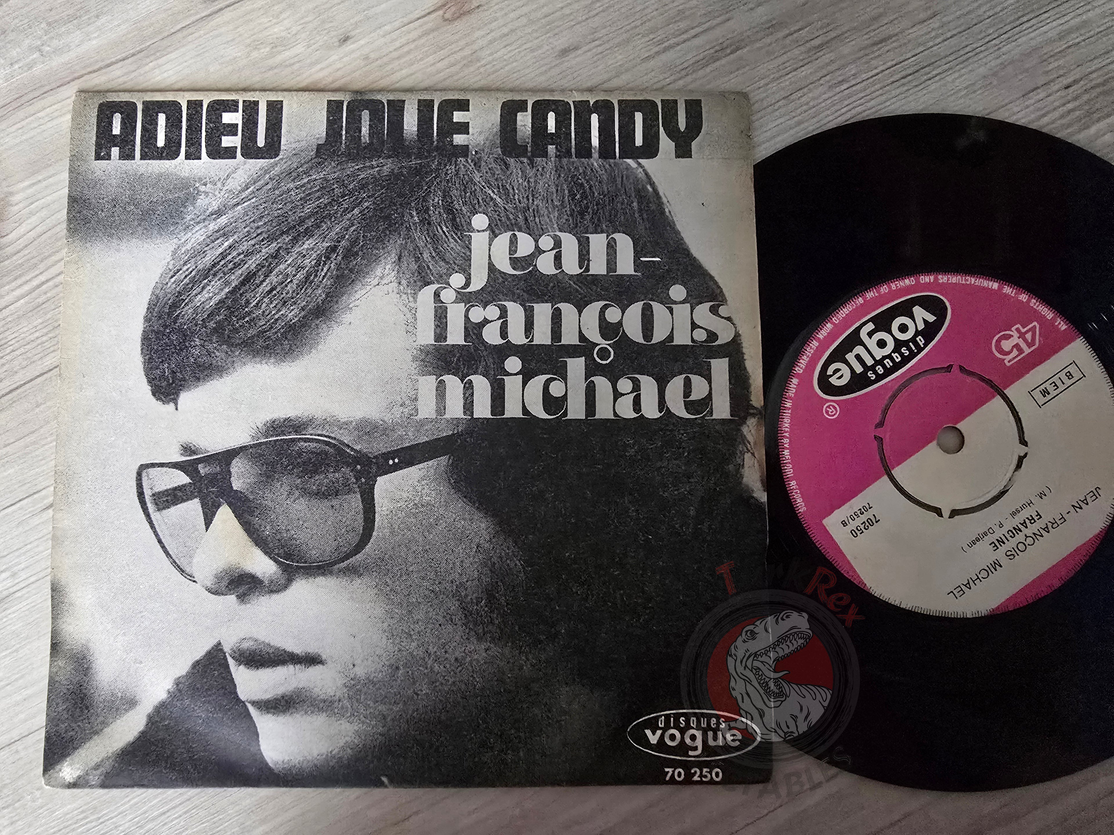 Jean-François Michael – Adieu Jolie Candy 7" Turkish Pressing Vinyl Turkey Edition 2