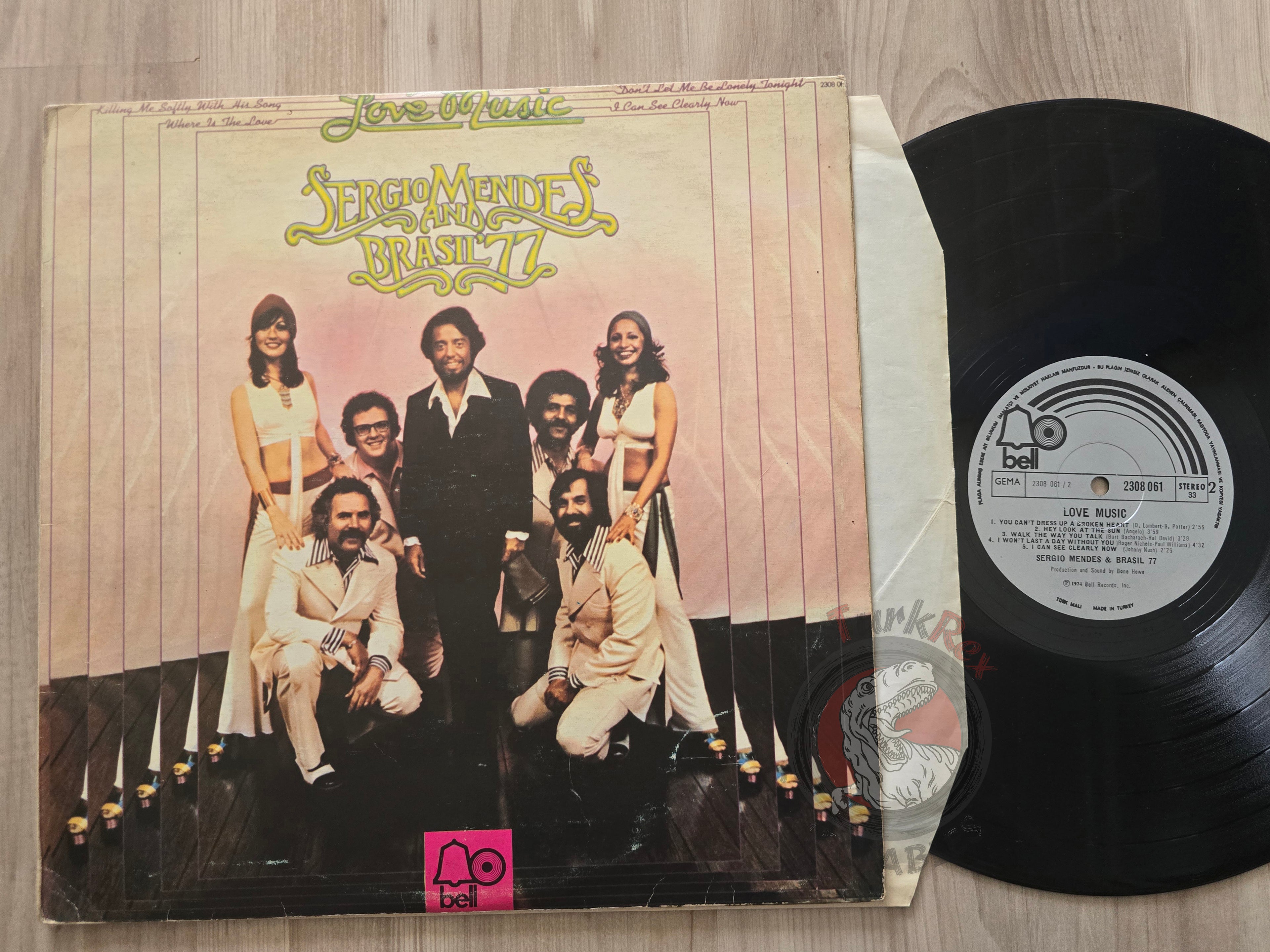Sergio Mendes And Brasil '77 – Love Music Turkish Pressing Vinyl Turkey Edition