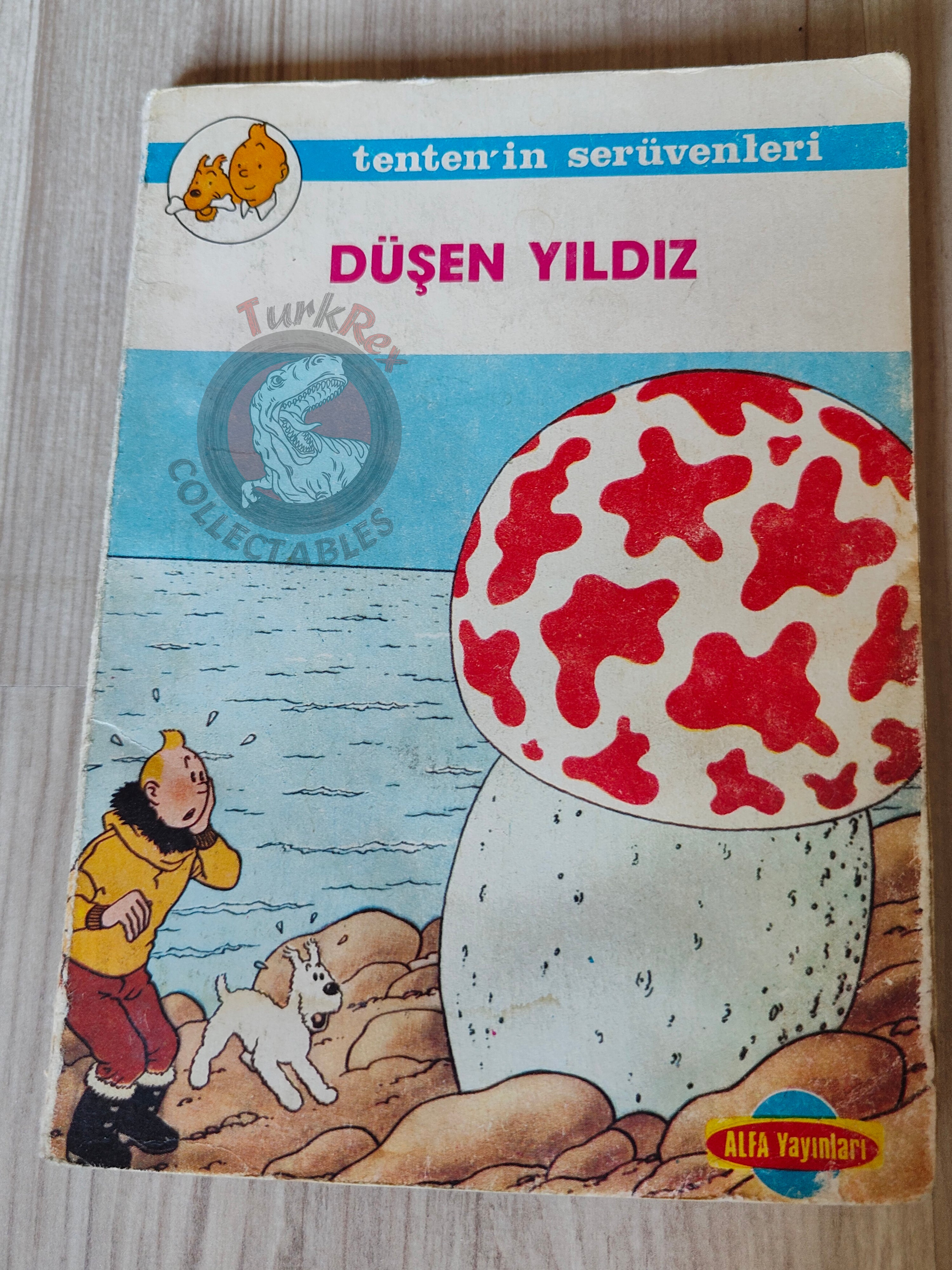 Tintin – The Shooting Star mid 1980s Turkish Edition Comic Turkey 1