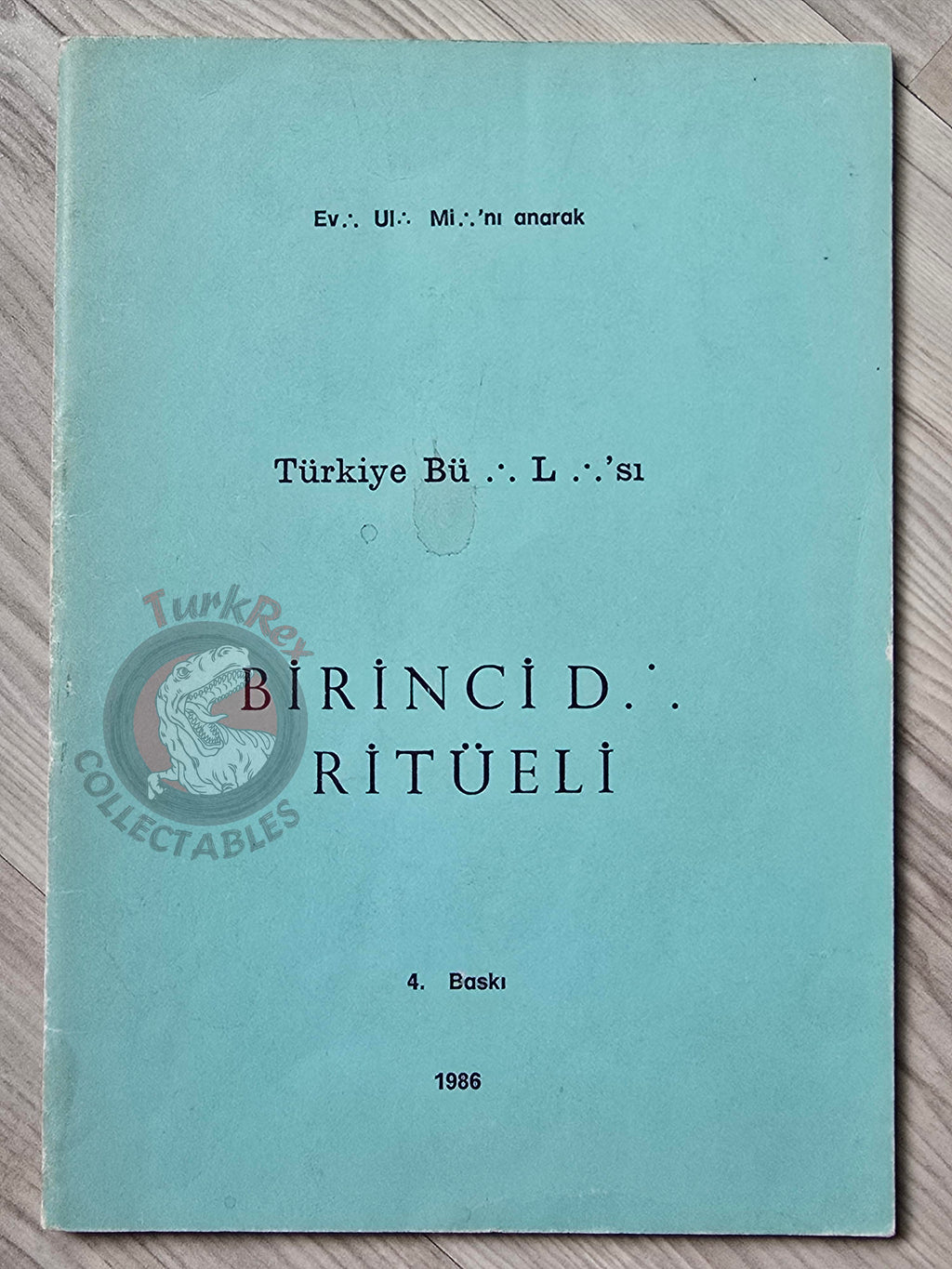 Turkish Freemasonry 1st Degree Ritual Apprentice 1986 Booklet Masonic Masons of Turkey