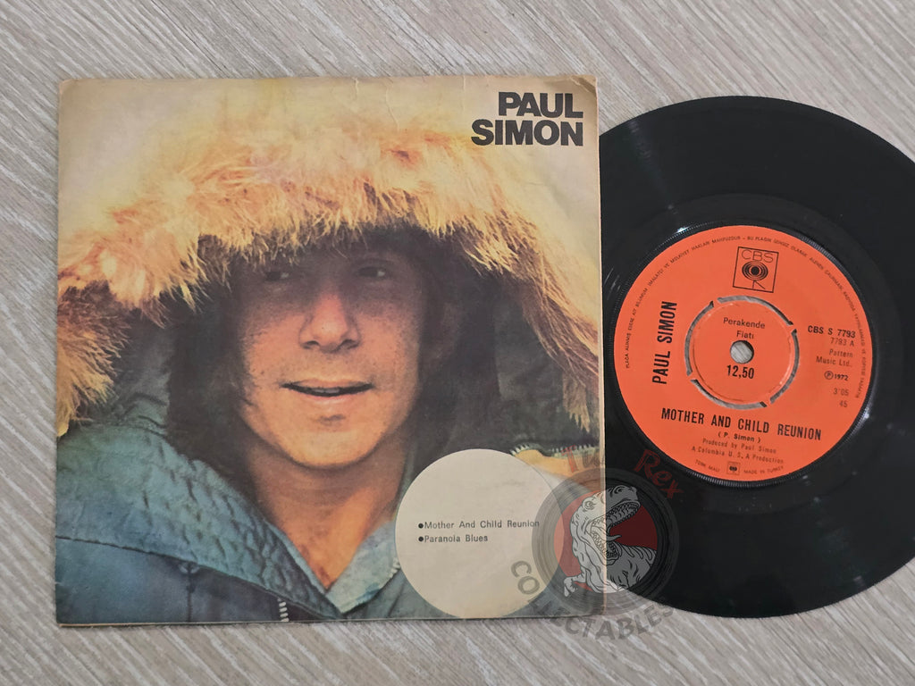 Paul Simon – Mother And Child Reunion 7" Turkish Pressing Vinyl Turkey Edition