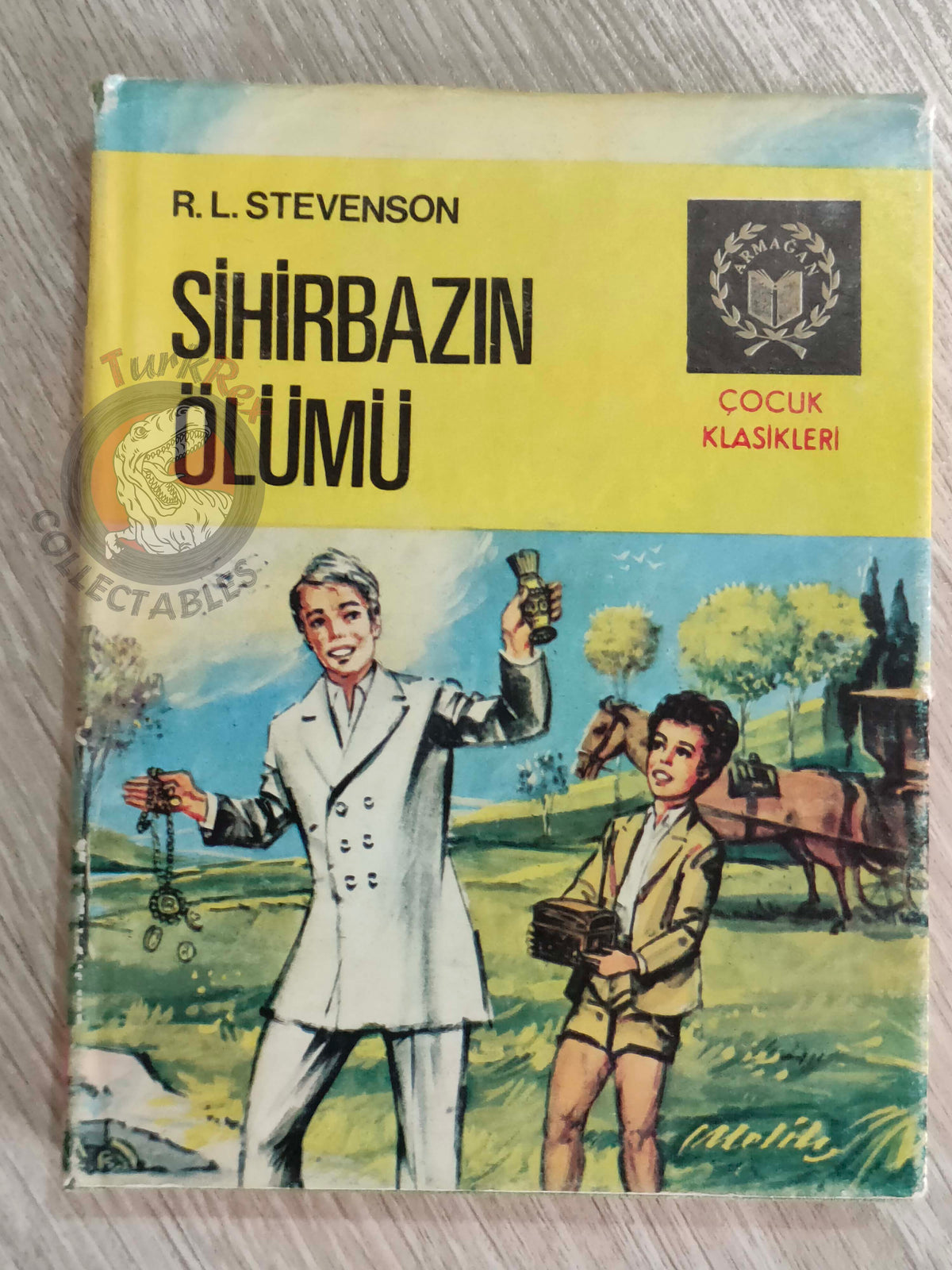 Robert Louis Stevenson – The Treasure of Franchard 1970s Turkish Book Turkey Illustrated